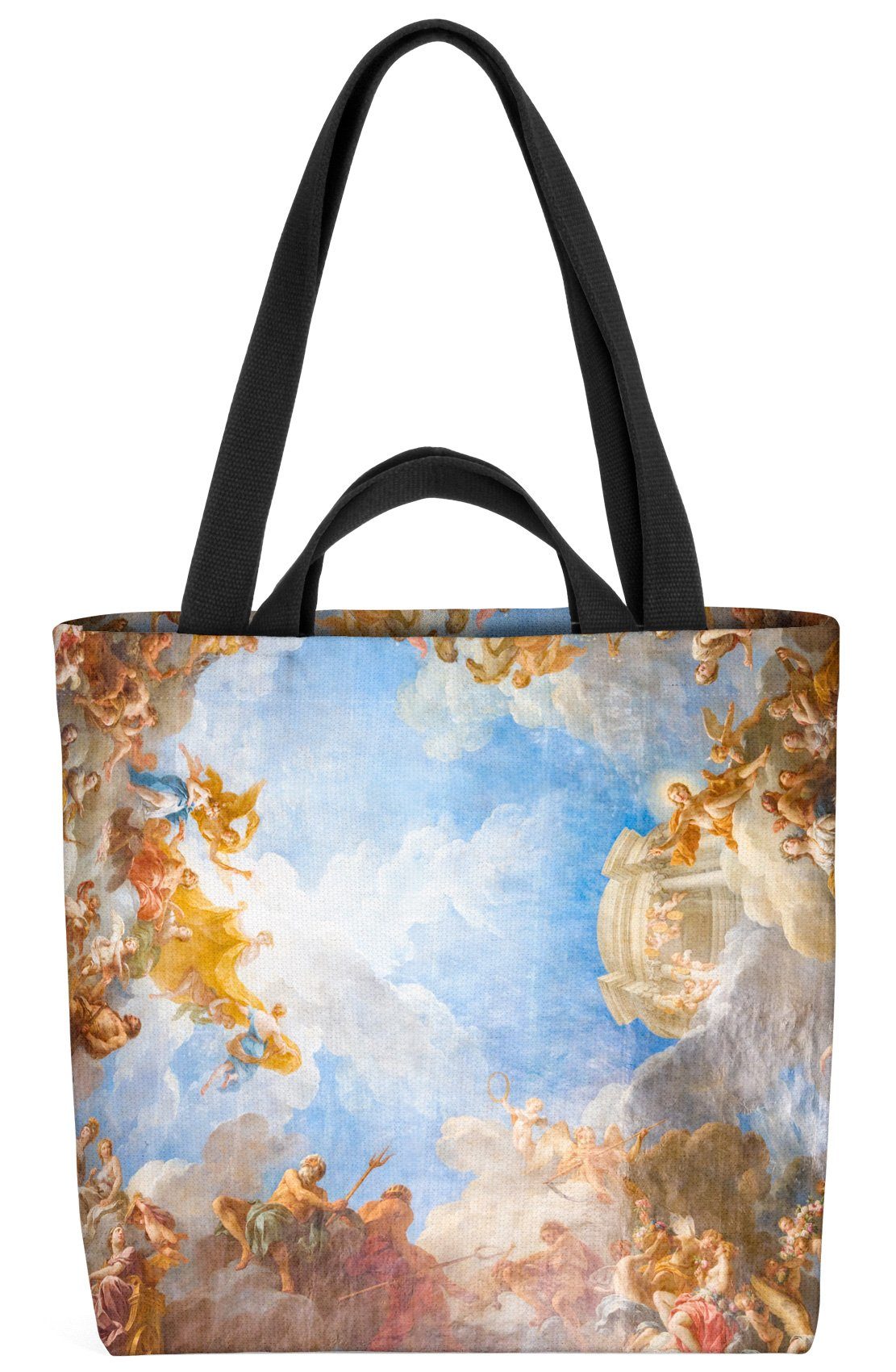 Kunst Versailles Deckengemälde Antik Henkeltasche VOID Frankreich (1-tlg), Gemäde Kunstdruck Paris