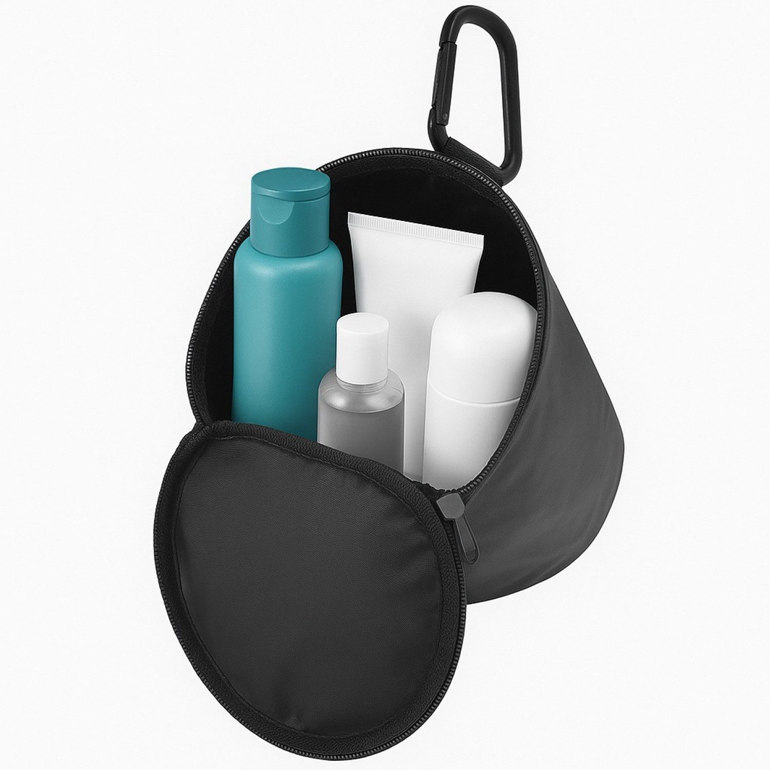 Cartrend Organizer Wäscheklammerbeutel mit Karabiner Beutel Schwarz, Wäscheklammer Hänge-Tasche Wohnmobil Wohnwagen Camping Camper Zelt – Bild 5 von 5