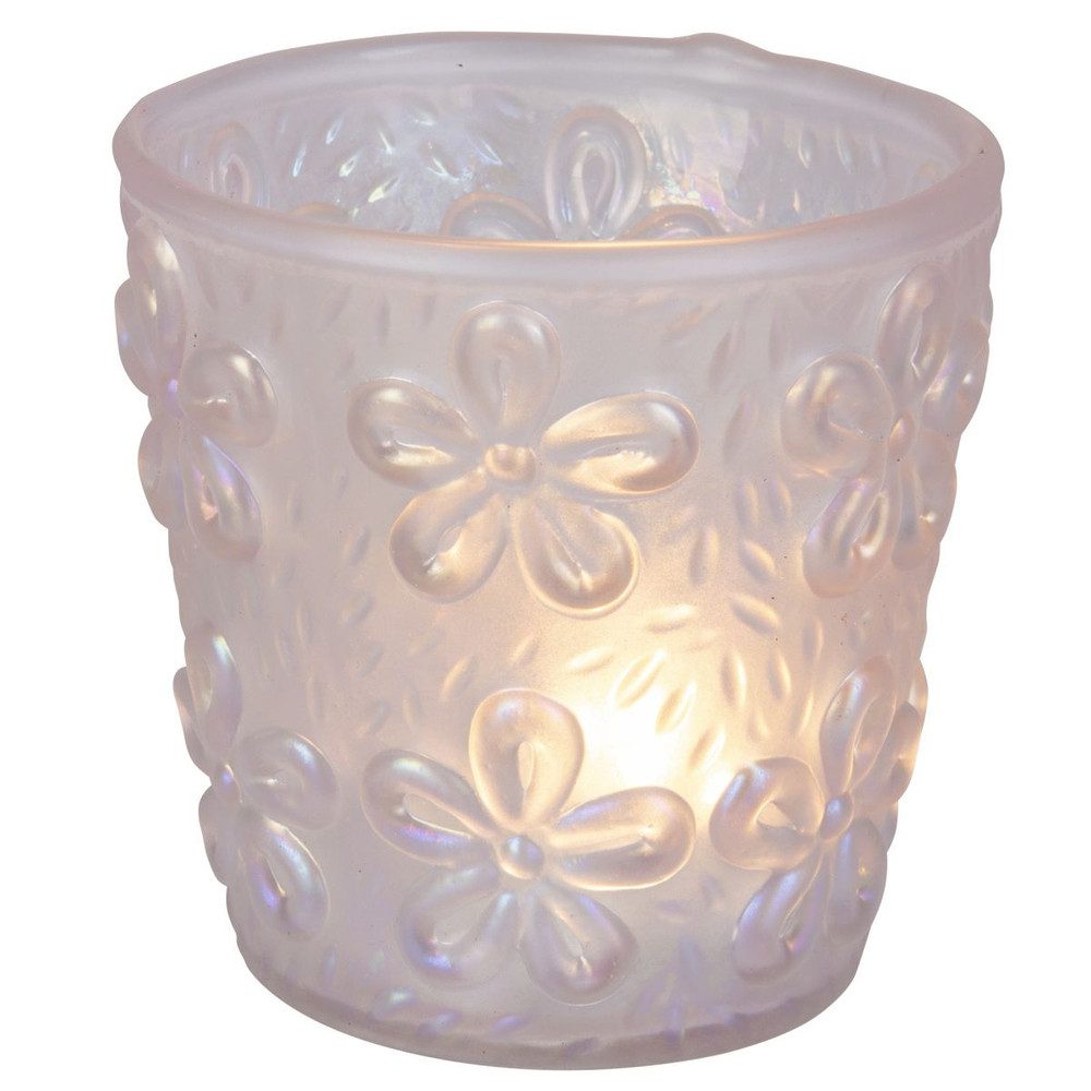 Trockenblume Windlicht - Blume - rosa, MICA