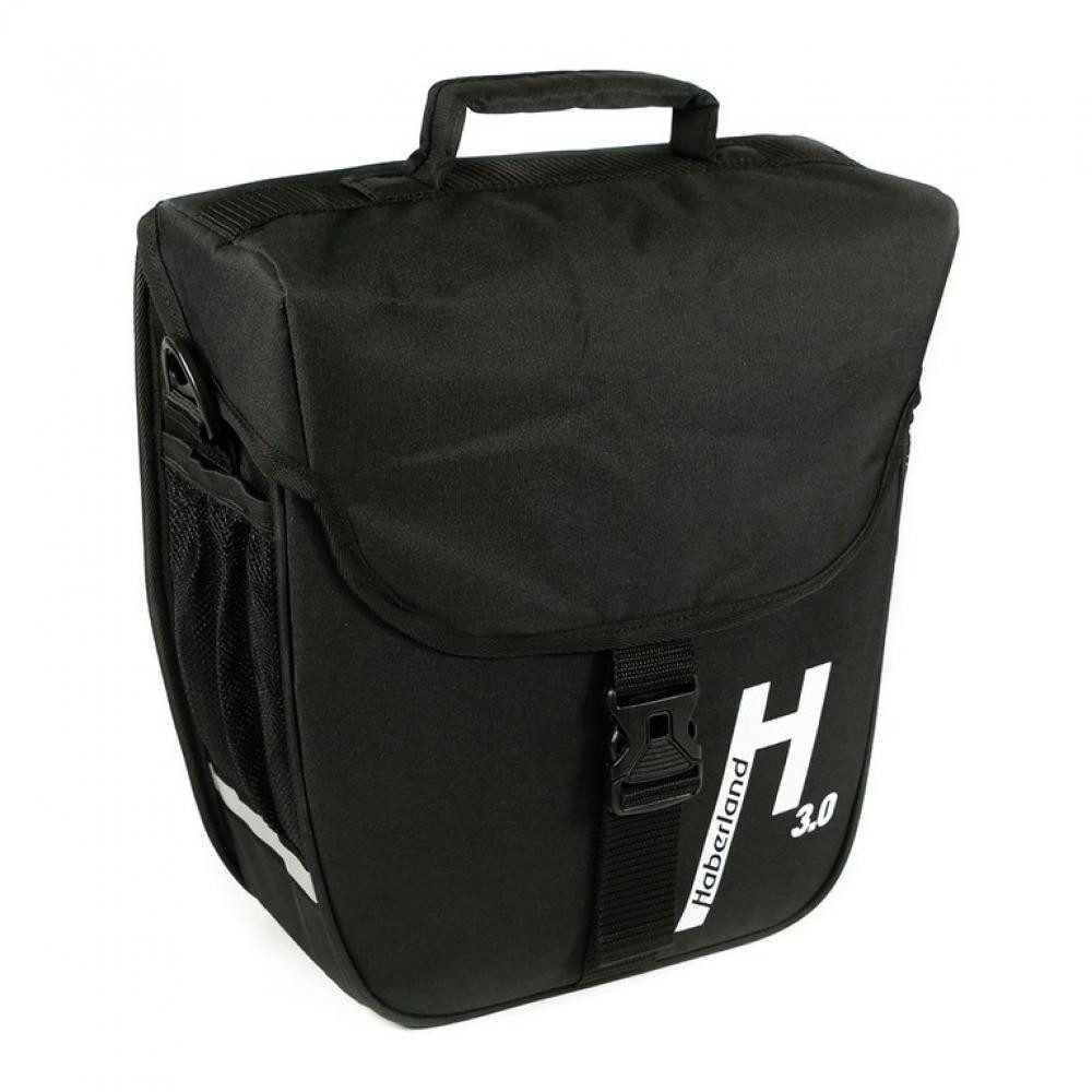 Fahrradtasche Haberland Einzeltasche 14l Basic 3.0 schwarz - praktische Gepäckträger