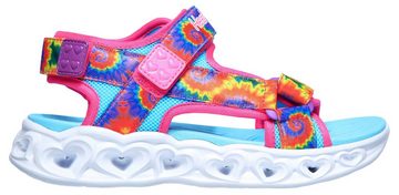 Skechers Kids HEART LIGHTS SANDAL Sandale, Sommerschuh, Klettschuh, Sandalette, mit Batik-Print