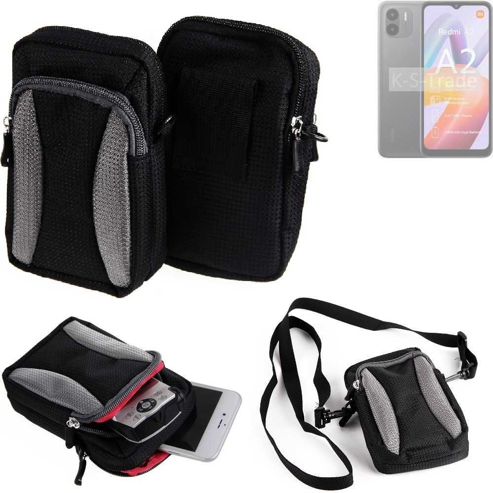 K-S-Trade Handyhülle für Xiaomi Redmi A2, Holster Schutz Hülle Handy Hülle Gürteltasche Umhängetasche mit