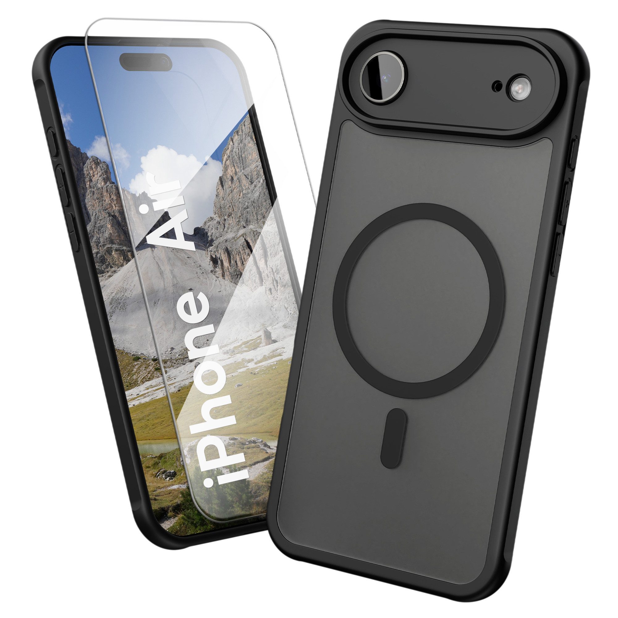 Oakshield Smartphone-Hülle Hülle für Apple iPhone Air Handyhülle transparent, Schutzhülle stoßfest mit Kameraschutz - Case