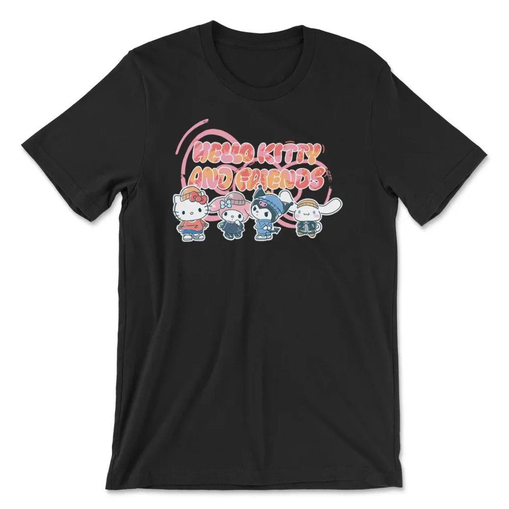 Hello Kitty T-Shirt And Friends Bubbles T-Shirt
