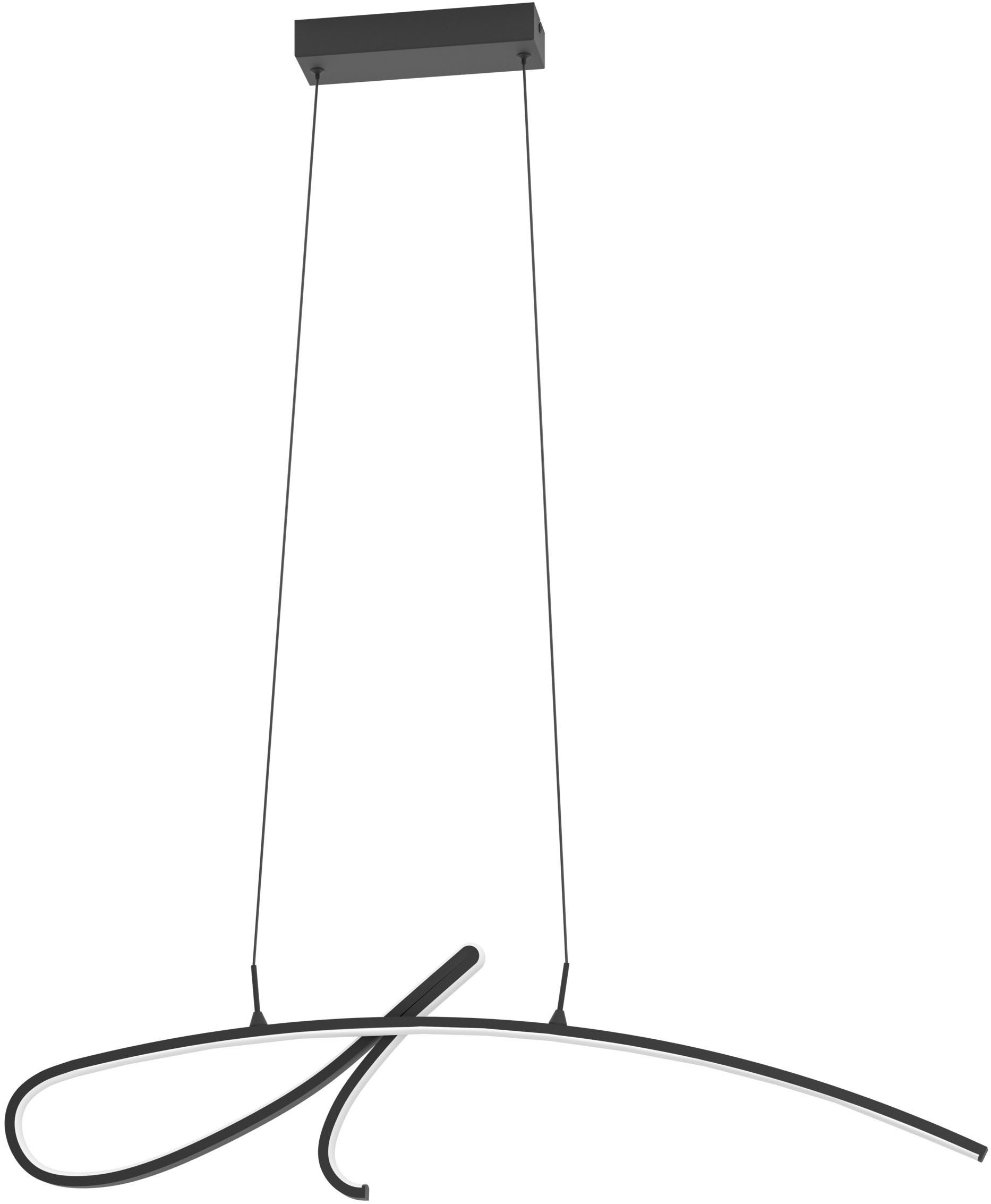 EGLO Hängeleuchte CARDONCITO Pendellampe - Stahl - LED - 20W - IP20, LED fest integriert, Kaltweiß, Neutralweiß, Warmweiß, Hängelampe, Deckenlampe, Wohnzimmer, Esszimmer, L95,5 x B7 x H110 cm