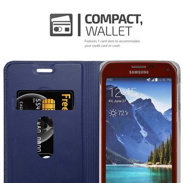 Cadorabo Handyhülle Samsung Galaxy S5 ACTIVE Samsung Galaxy S5 ACTIVE, Klappbare Handy Schutzhülle - Hülle - mit Standfunktion und Kartenfach