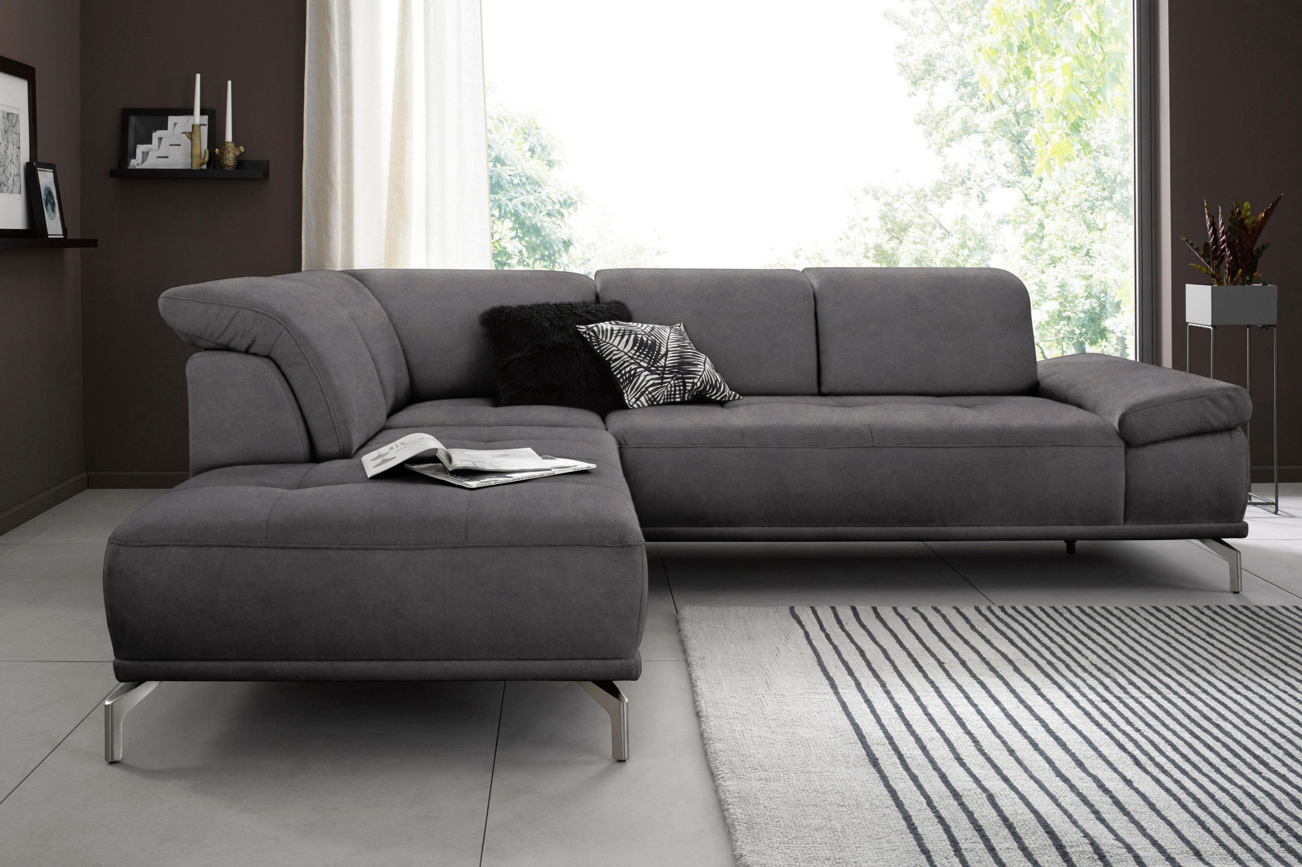 Places of Style Ecksofa "Caluna", Inkl.Sitztiefenverstellung, wahlweise mit günstig online kaufen