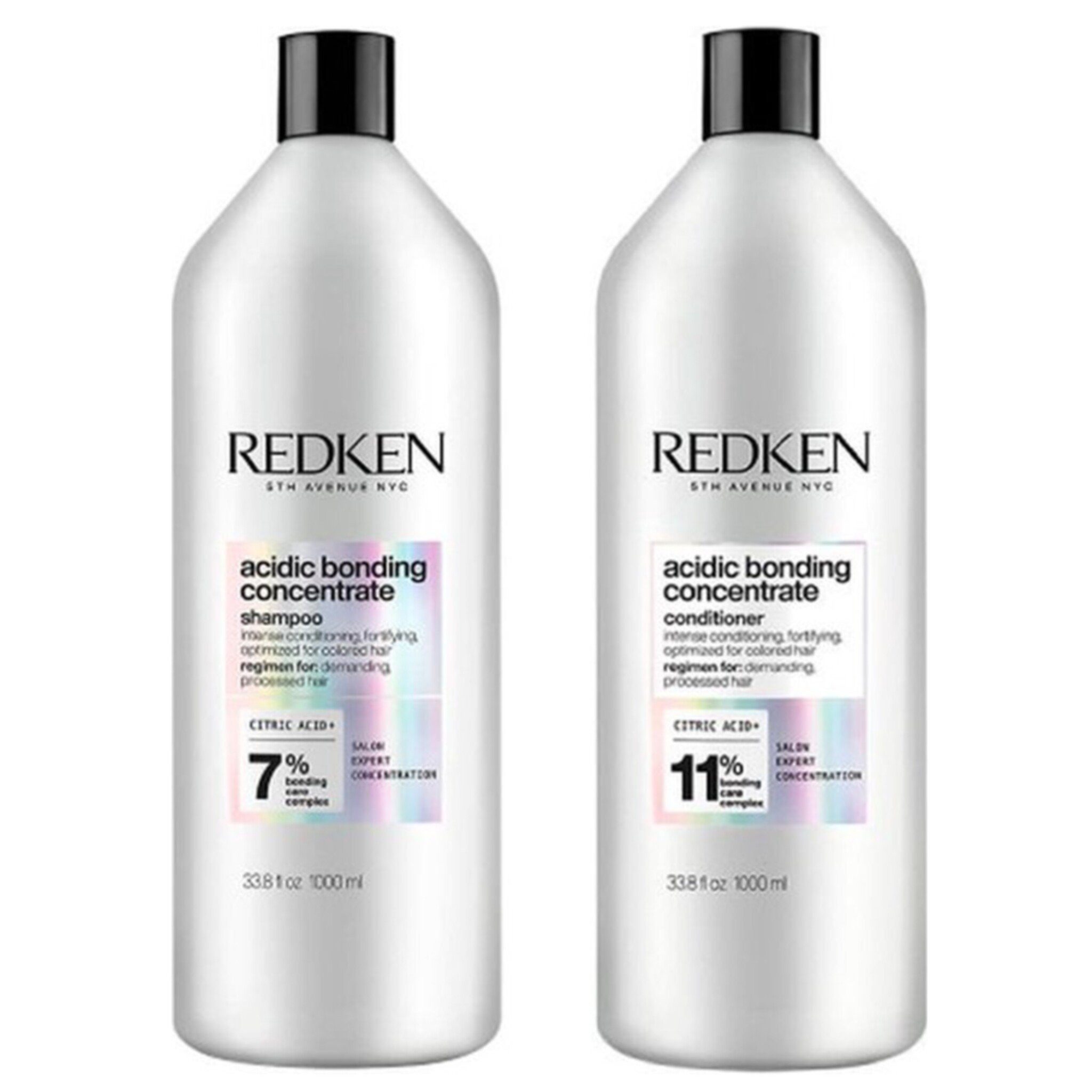 Redken Haarpflege-Set Redken Acidic Bonding Concentrate Set 1000 ml + 1000 ml Shampoo & Cond, 2-tlg., Shampoo - Conditioner, reichhaltig