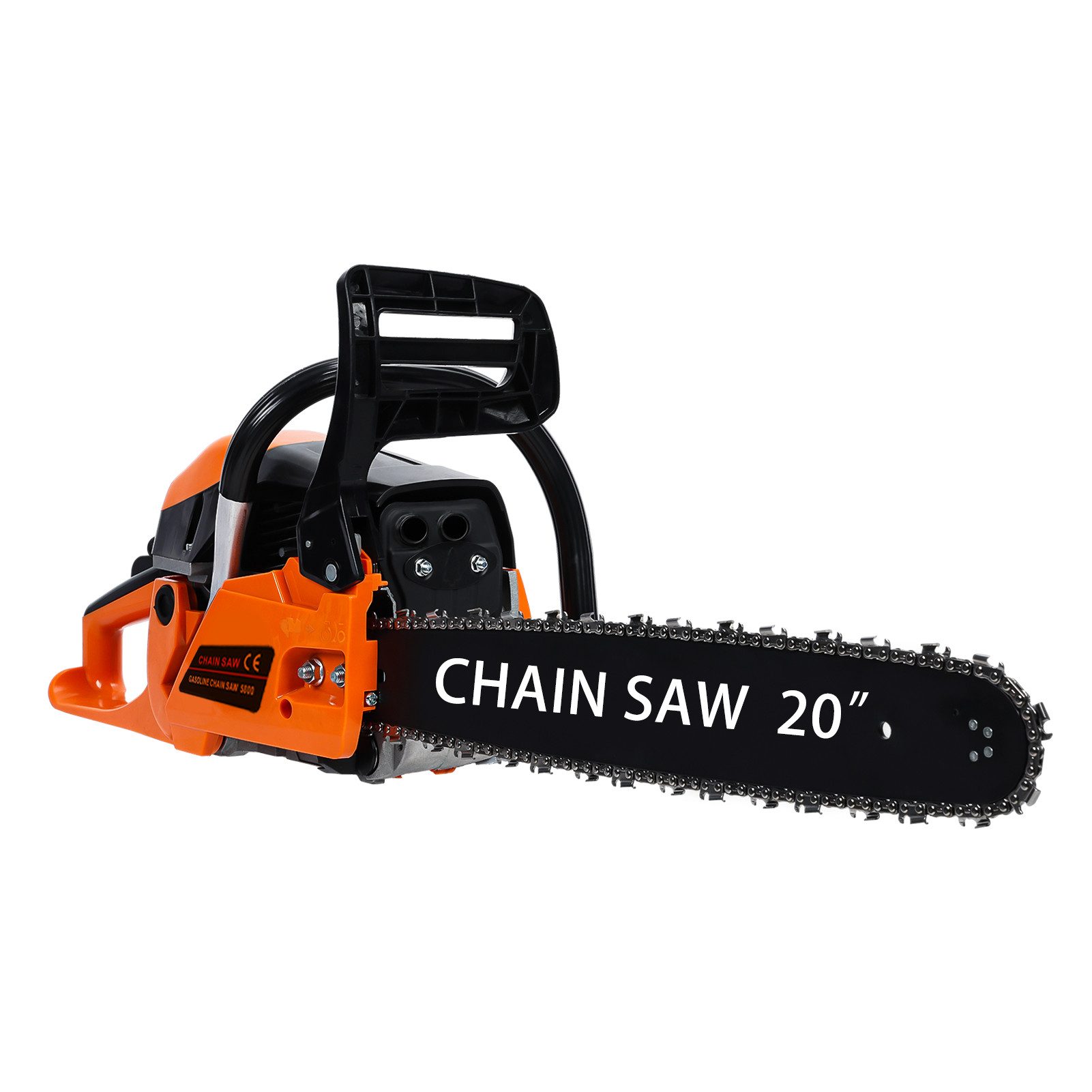 Rutaqian Benzin-Kettensäge Kettensäge, Handkettensäge, 58cc 2-Takt Benzinkettensäge – 20 Zoll, 1-tlg., Ideal für Baumfällung & Holzernte, Hohe Leistung, Ergonomisches Design, Automatisches Ölsystem