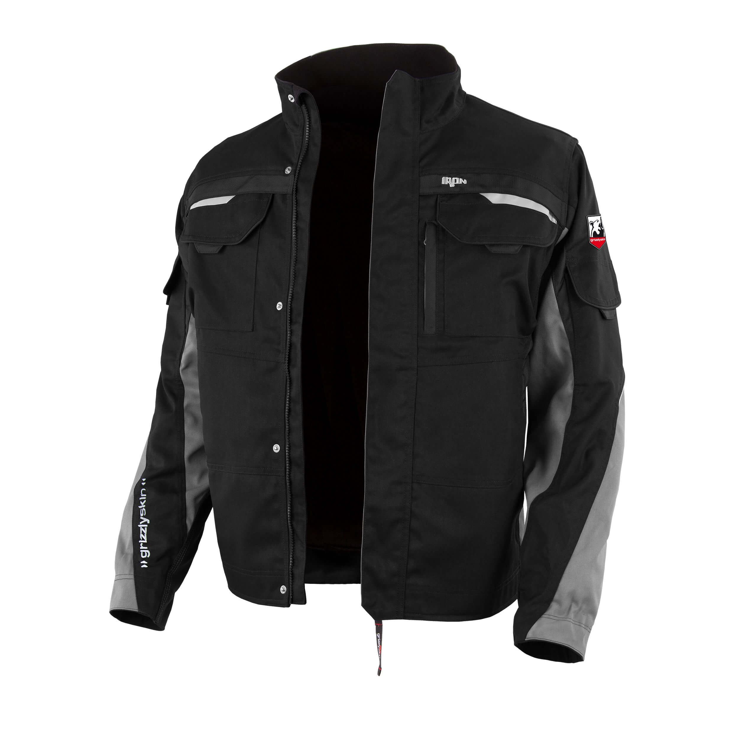 Qualitex Workwear Arbeitsjacke ungefütterte Handwerker-Bundjacke IRON aus Lyocell, Cordura & Stretch (1-St) moderne, strapazierfähige Werkstattjacke mit 12 Taschen - Atmungsaktiv