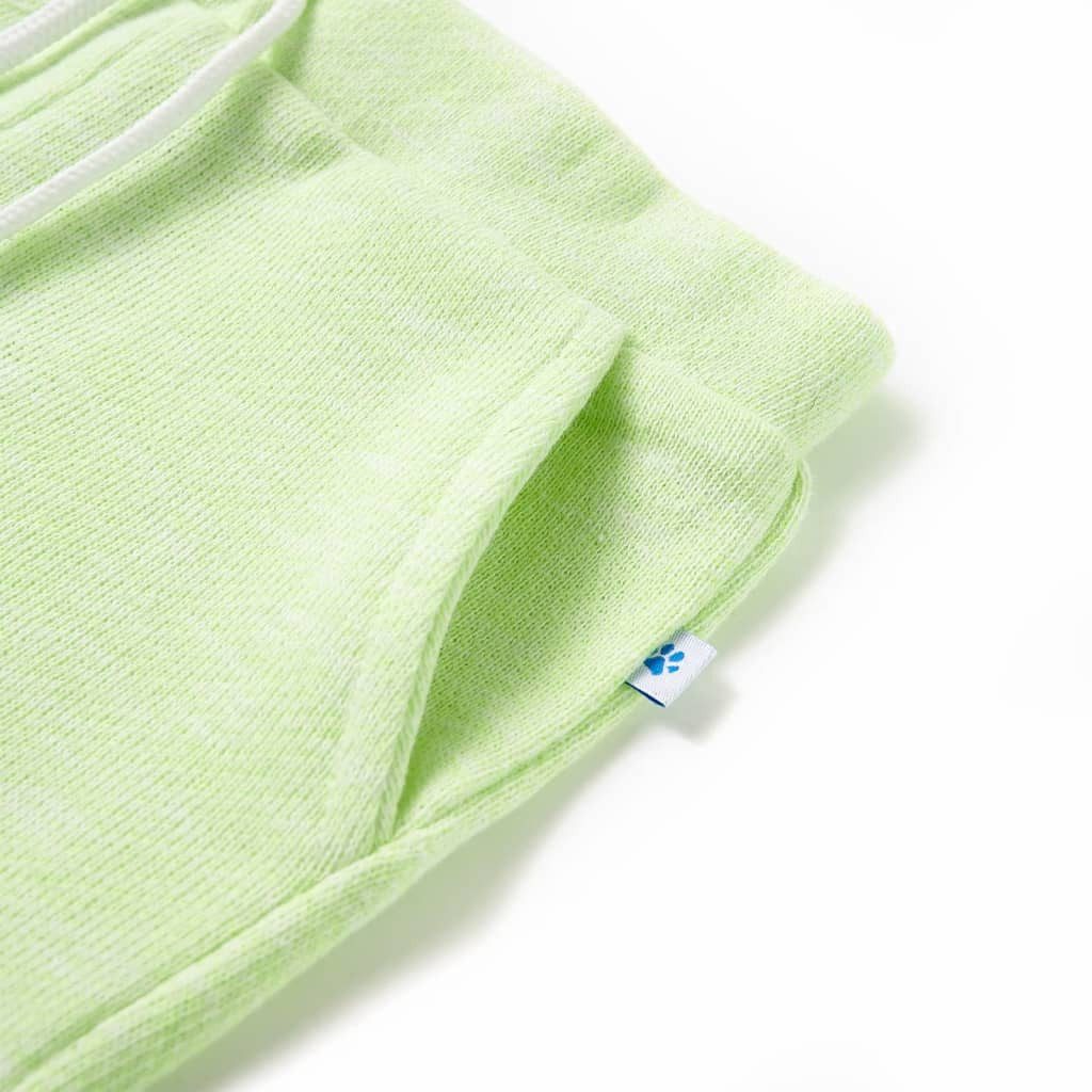 vidaXL Shorts Kindershorts mit Kordelzug Neongelb 104