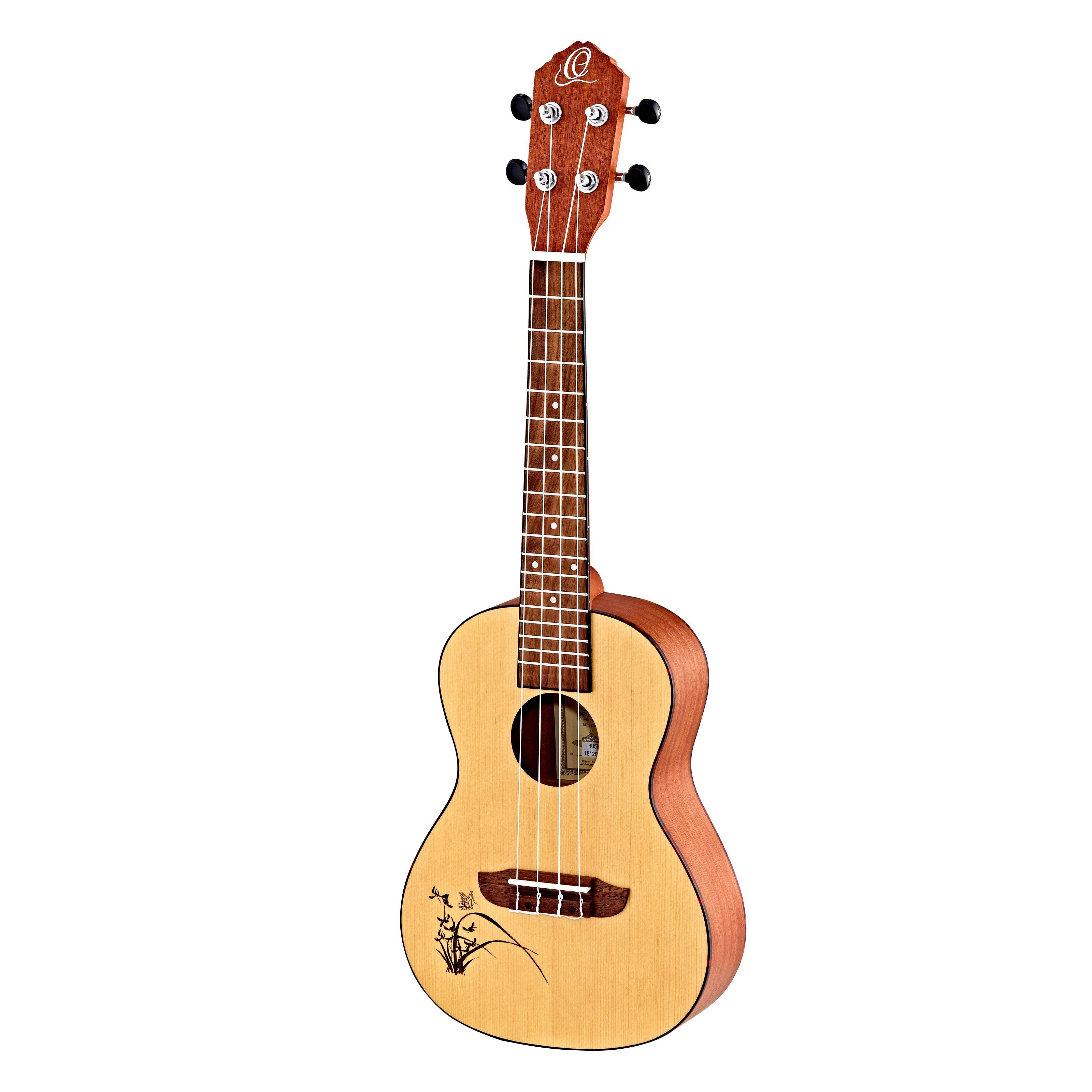 ORTEGA Guitars Ukulele, RU5L Lefthand Natural, Ukulelen, Konzert Ukulelen, RU5L Lefthand Natural - Konzert Ukulele