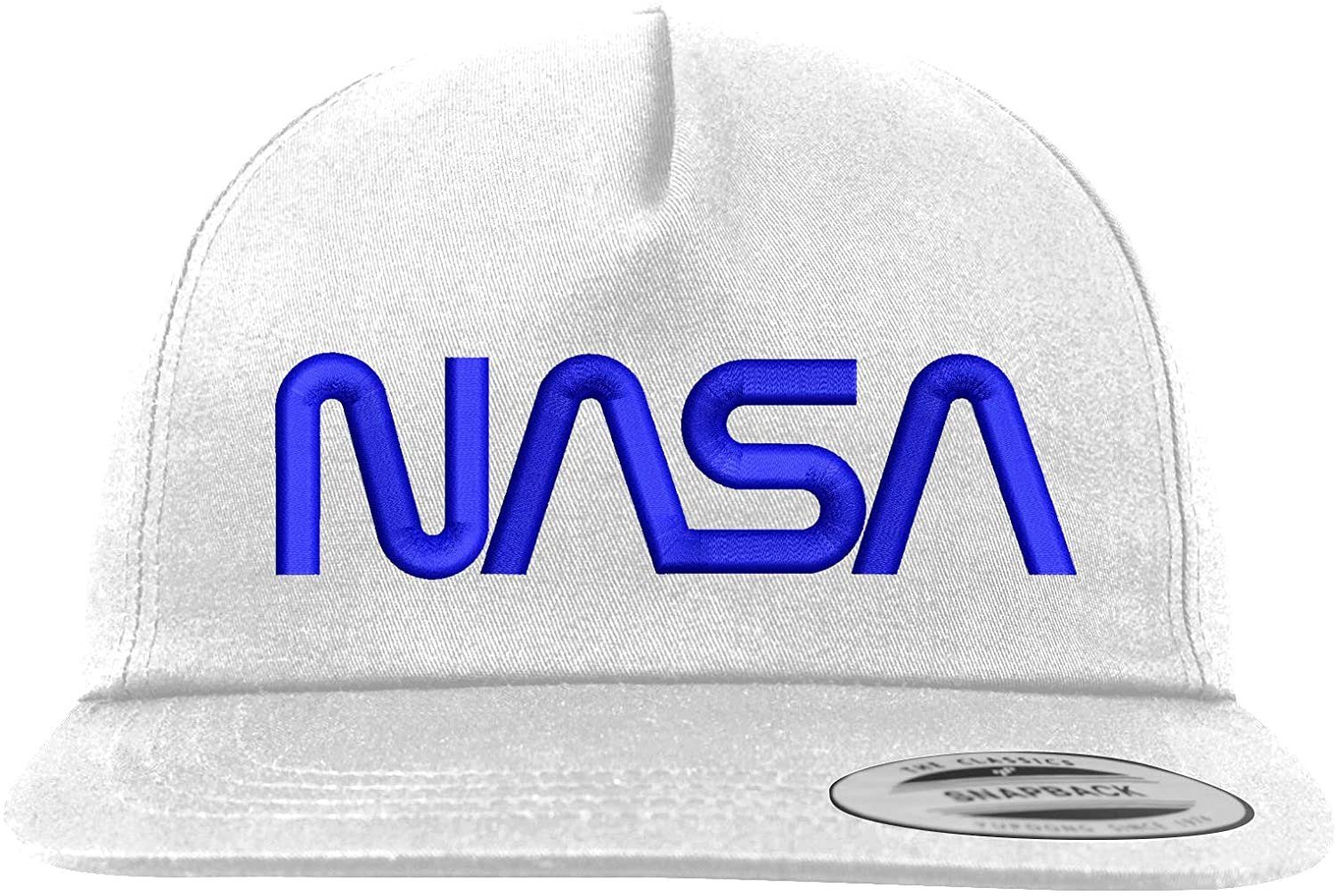 Youth Designz Baseball Cap NASA Kinder Cap mit modischer Logo Stickerei Blau/Weiß