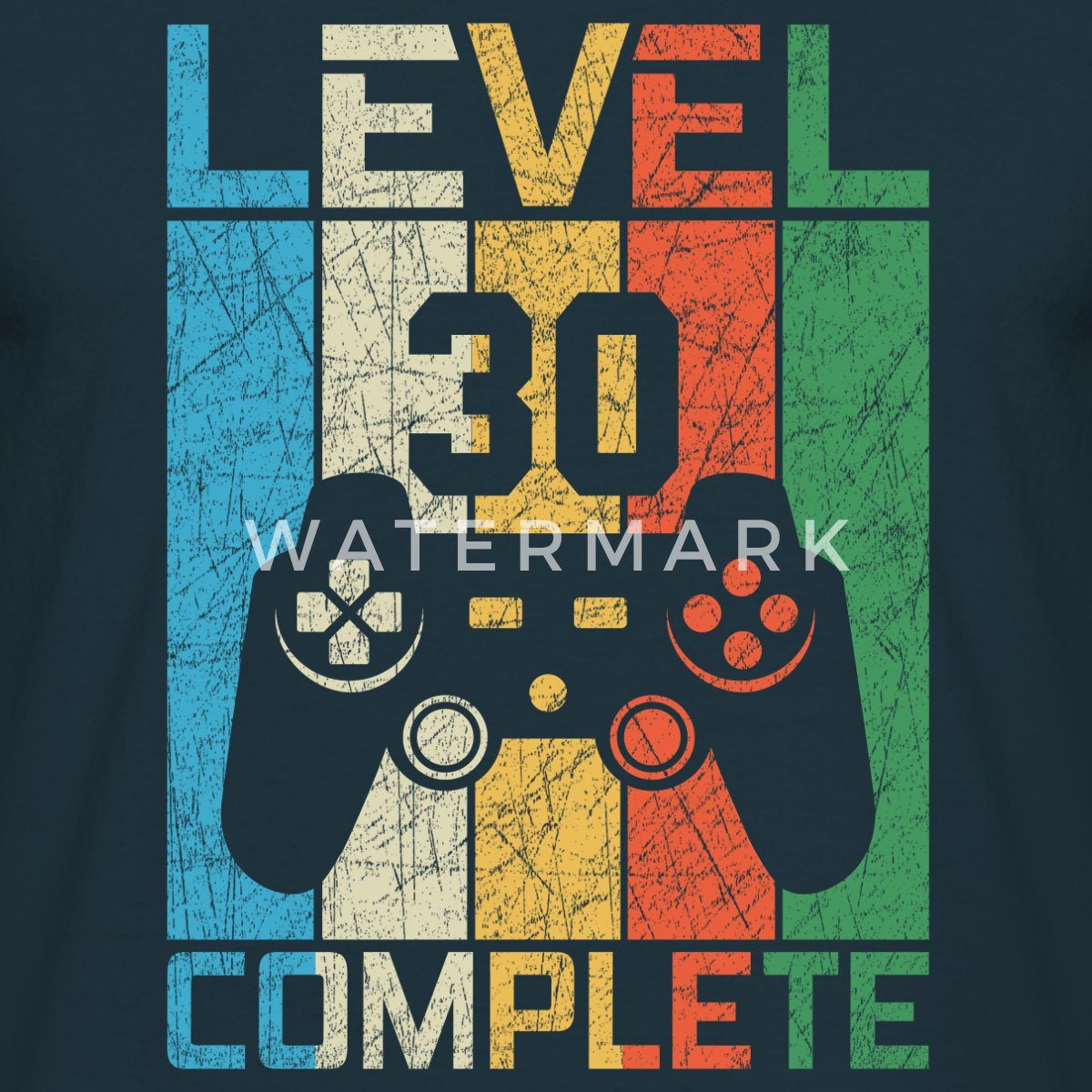 Spreadshirt T-Shirt 30. Geburtstag Level 30 günstig online kaufen