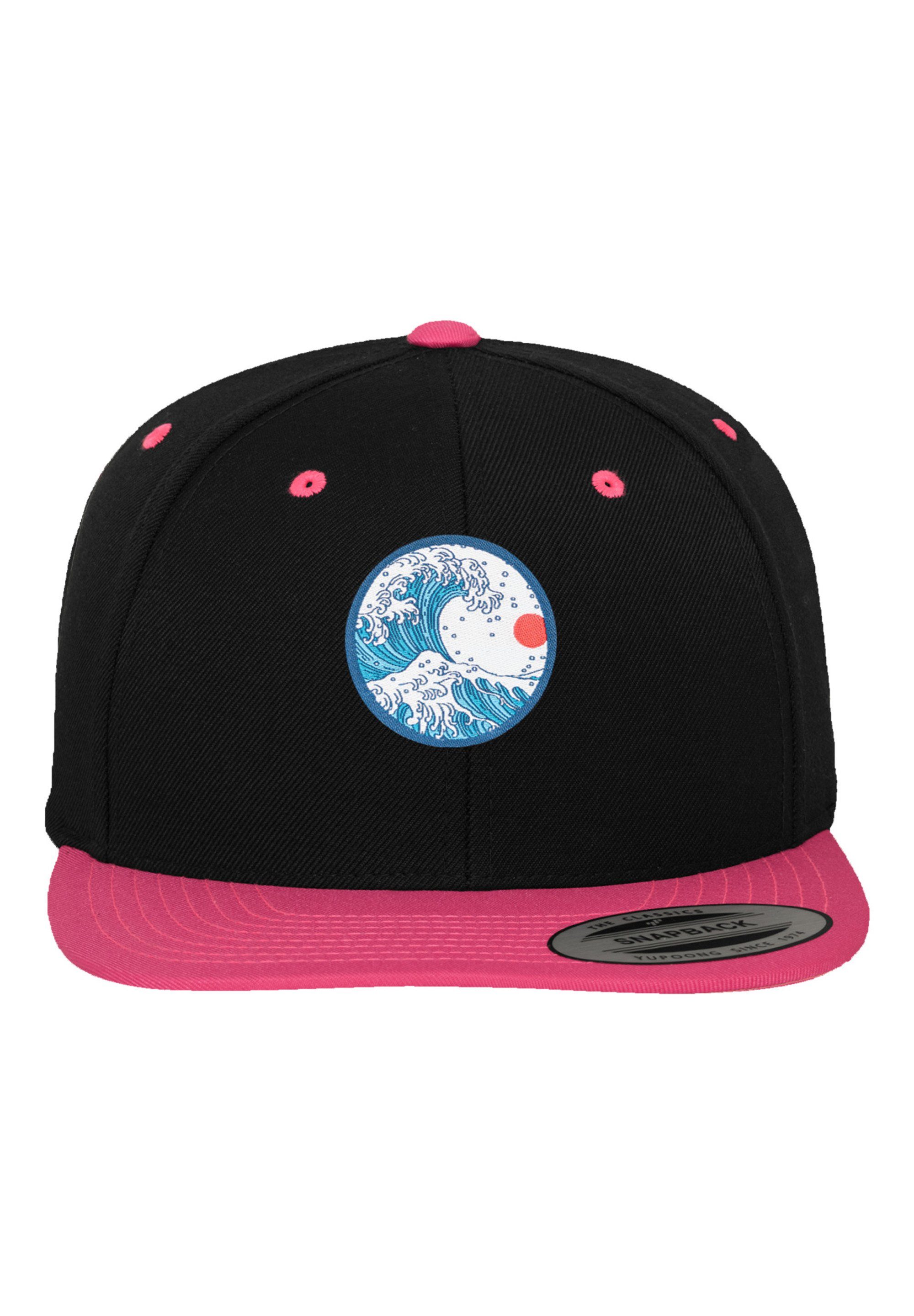 F4NT4STIC Snapback Kanagawa blk_neonpink Cap