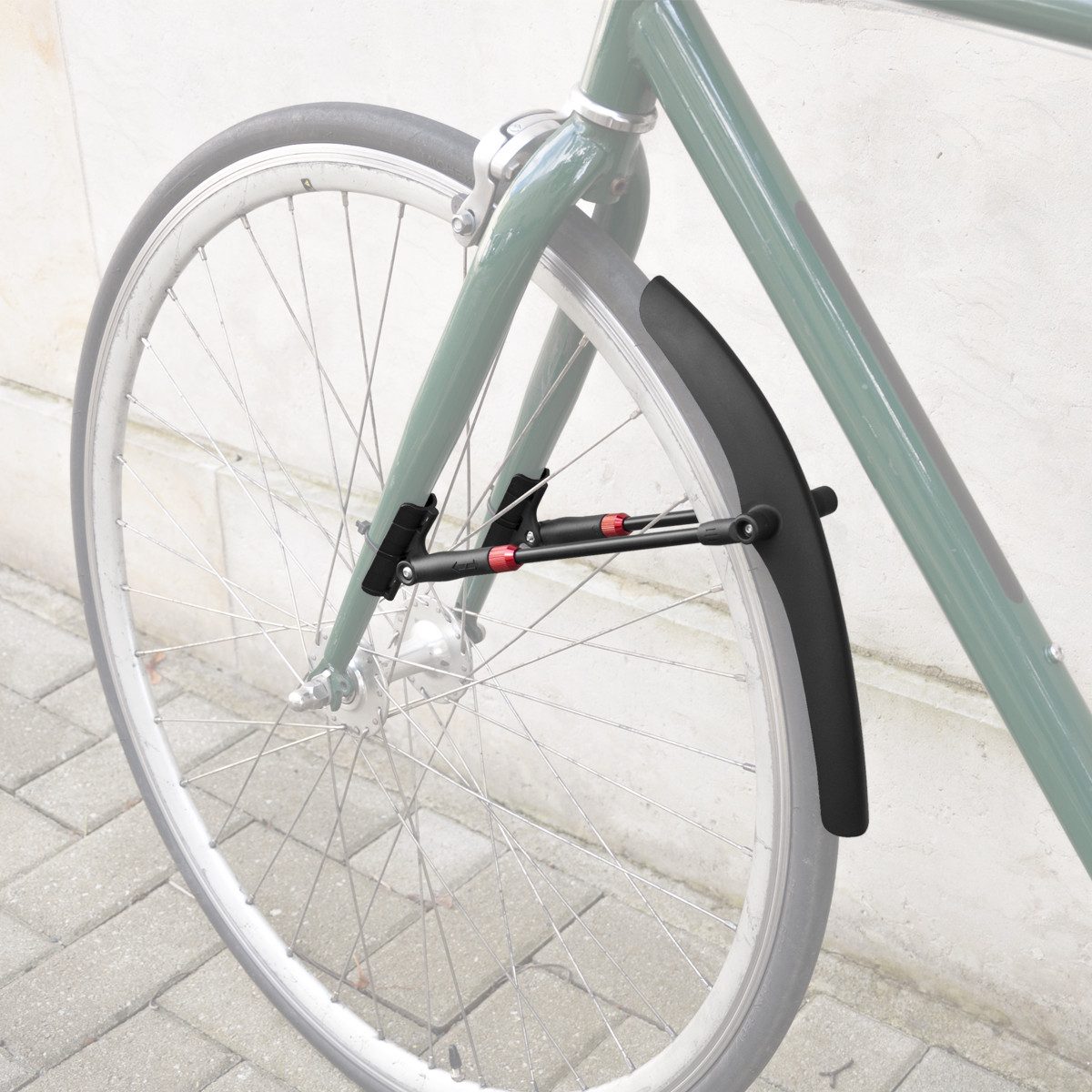 MidGard Schutzblech Fahrrad für Vorne Spritzschutz für E-Bike Rennrad Mudguard Citybike (1 St), Schutzblech vorne für 24-28 Zoll Fahrräder mit Kabelbinder