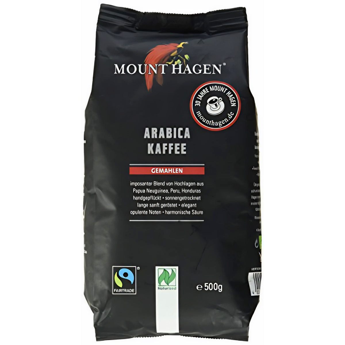 MOU Kaffee Mount Hagen bio & fair Arabica Kaffee gemahlen 500