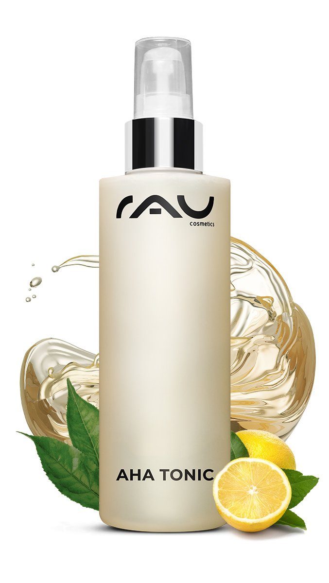 RAU COSMETICS Gesichtswasser AHA Fruchtsäure Gesichtsreinigung - Toner gegen Unreinheiten & Poren Gesichtsreinigung mehr