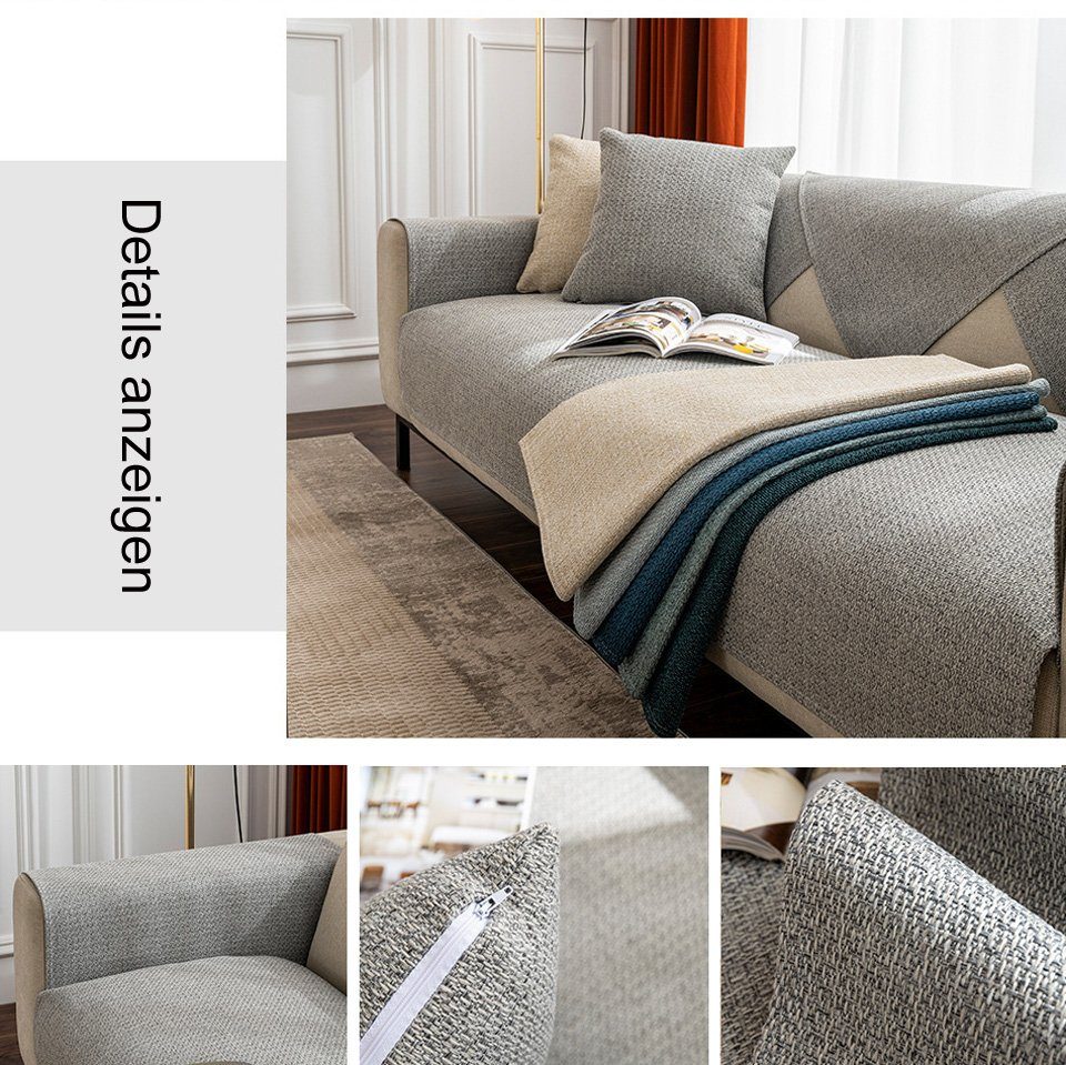 Coonoor Sofaschoner rutschfest, Vintage Design Sofaschutz, Geeignet für all günstig online kaufen