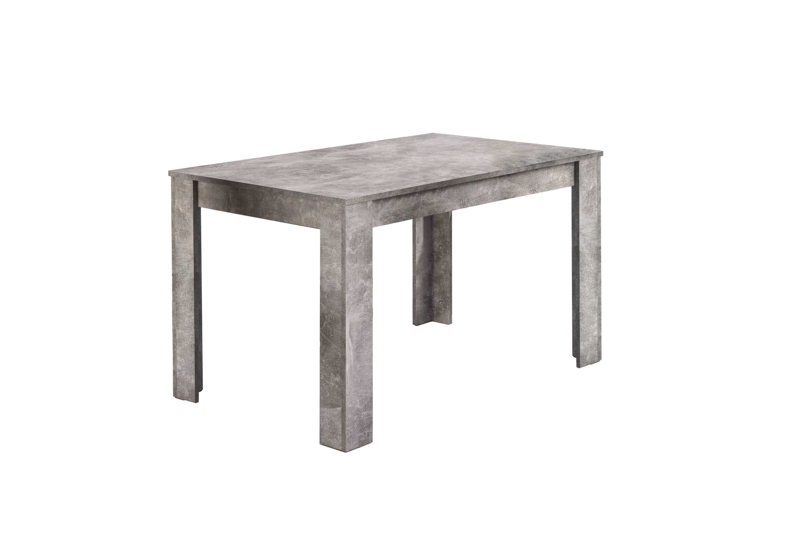 freiraum Esstisch NEPAL (120 x 80, H 75 cm), in Beton-Optik 120 x 75 x 80 cm (BxHxT)