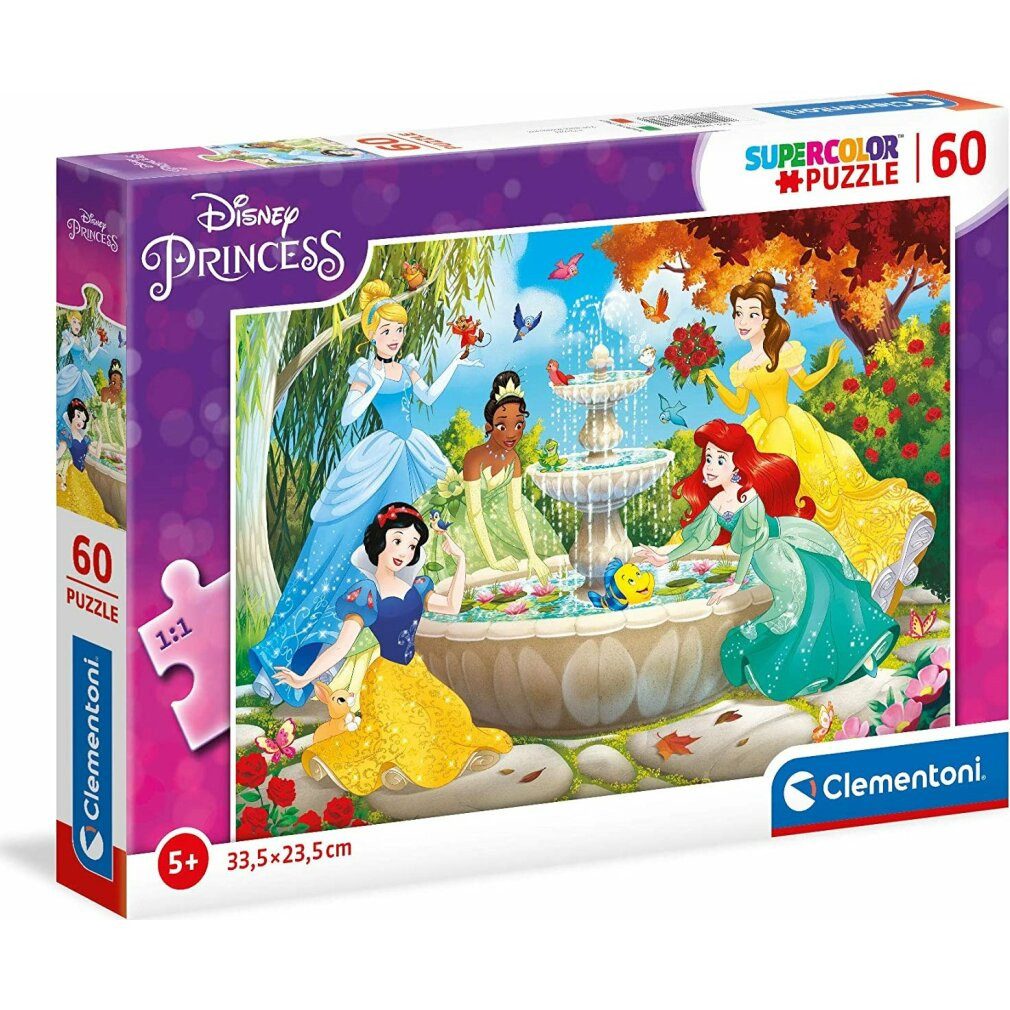 Clementoni® Puzzle Disney Prinzessin Puzzle 60Stück, Puzzleteile