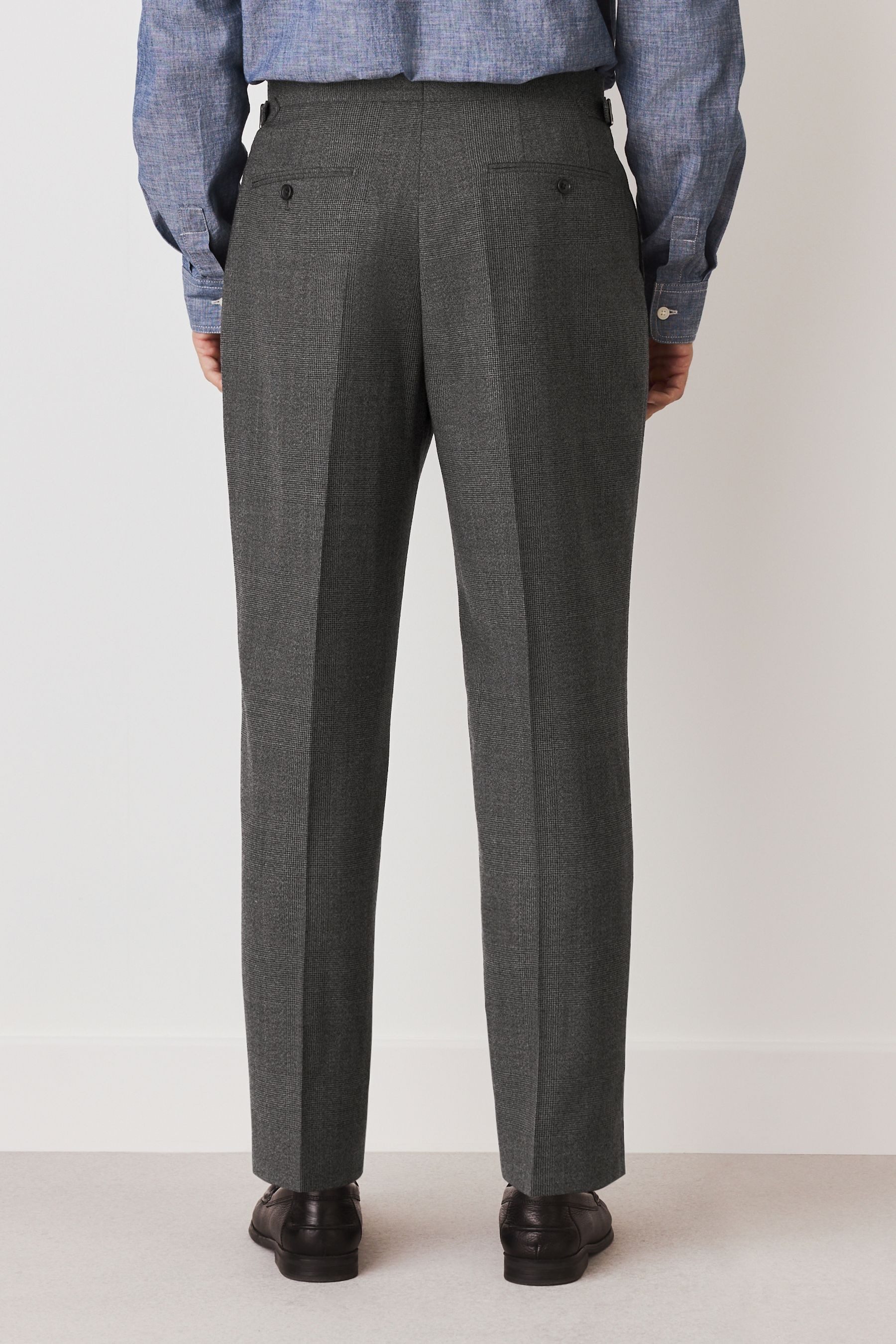 Next Anzughose Tailored Fit Anzughose mit Karomuster (1-tlg)