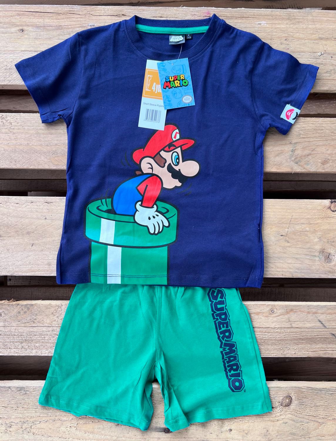 Super Mario Pyjama Super Mario Pyjamas für Kinder 104 110 116 128 140 4-10Jahre