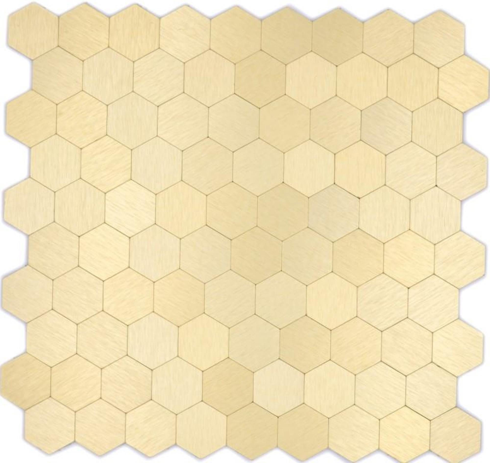 Mosani Fliesenaufkleber Hexagon Fliesen selbstklebend Gold günstig online kaufen