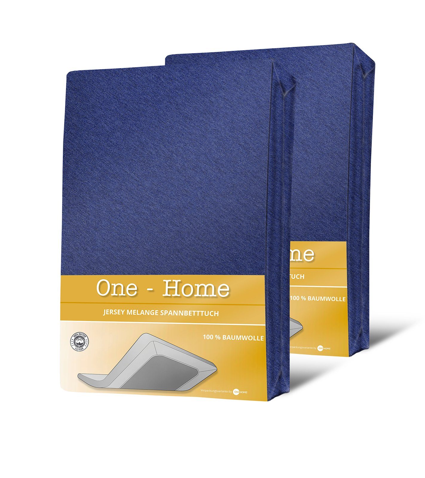 One Home Spannbettlaken Melange Jersey, Jersey, günstig online kaufen