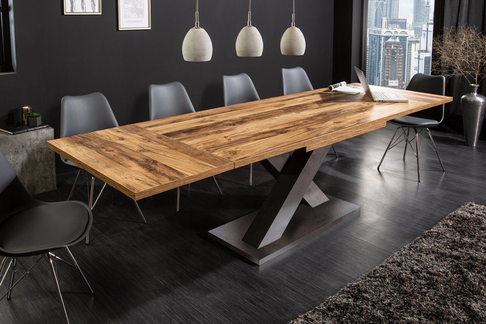 riess-ambiente Esstisch MONTREAL 180-280cm natur/grau – günstig online kaufen
