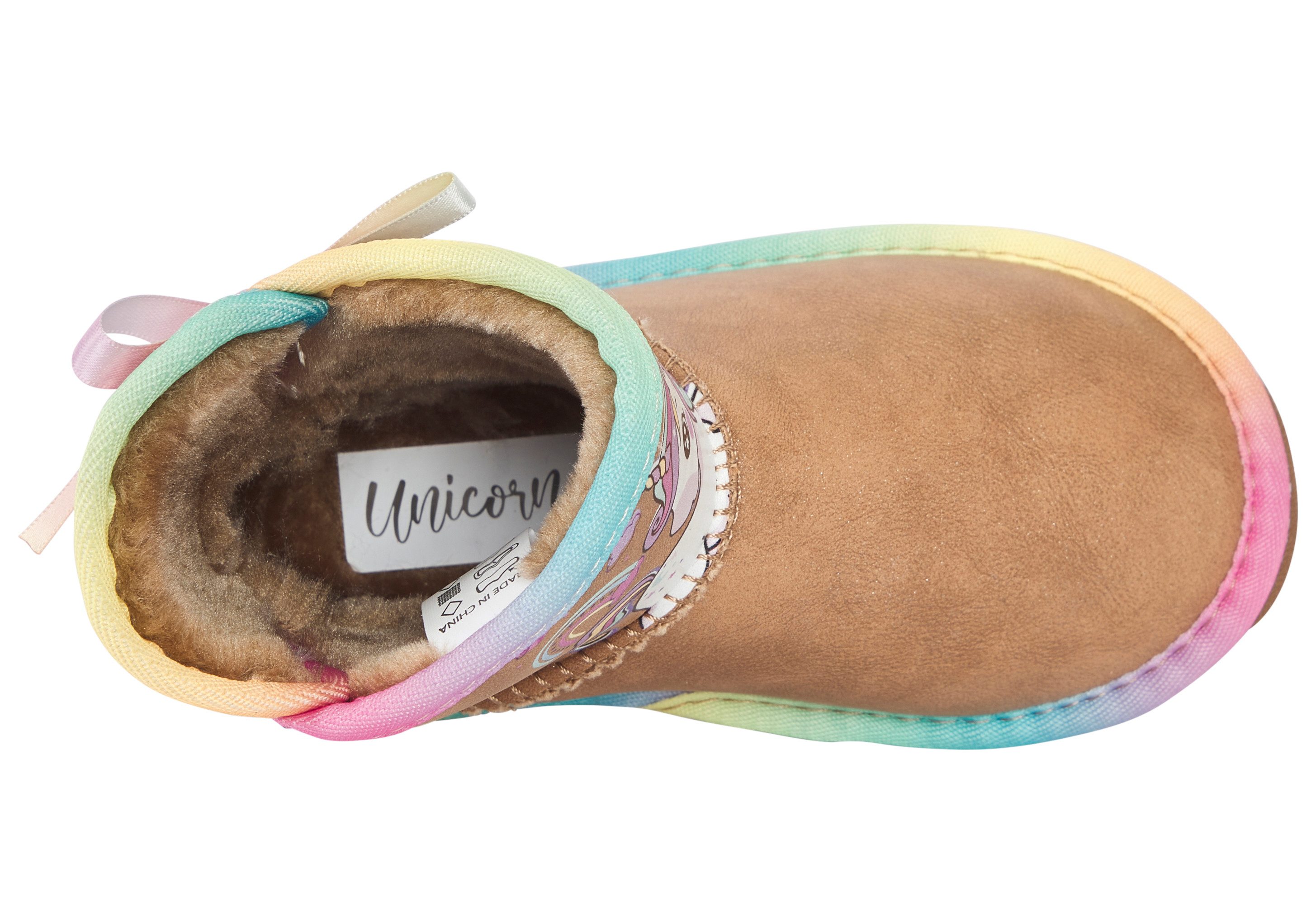 Disney UNICORN Schlupfboots Winterschuhe, Winterboots, Snowboots, Schlupfstiefel, gefüttert