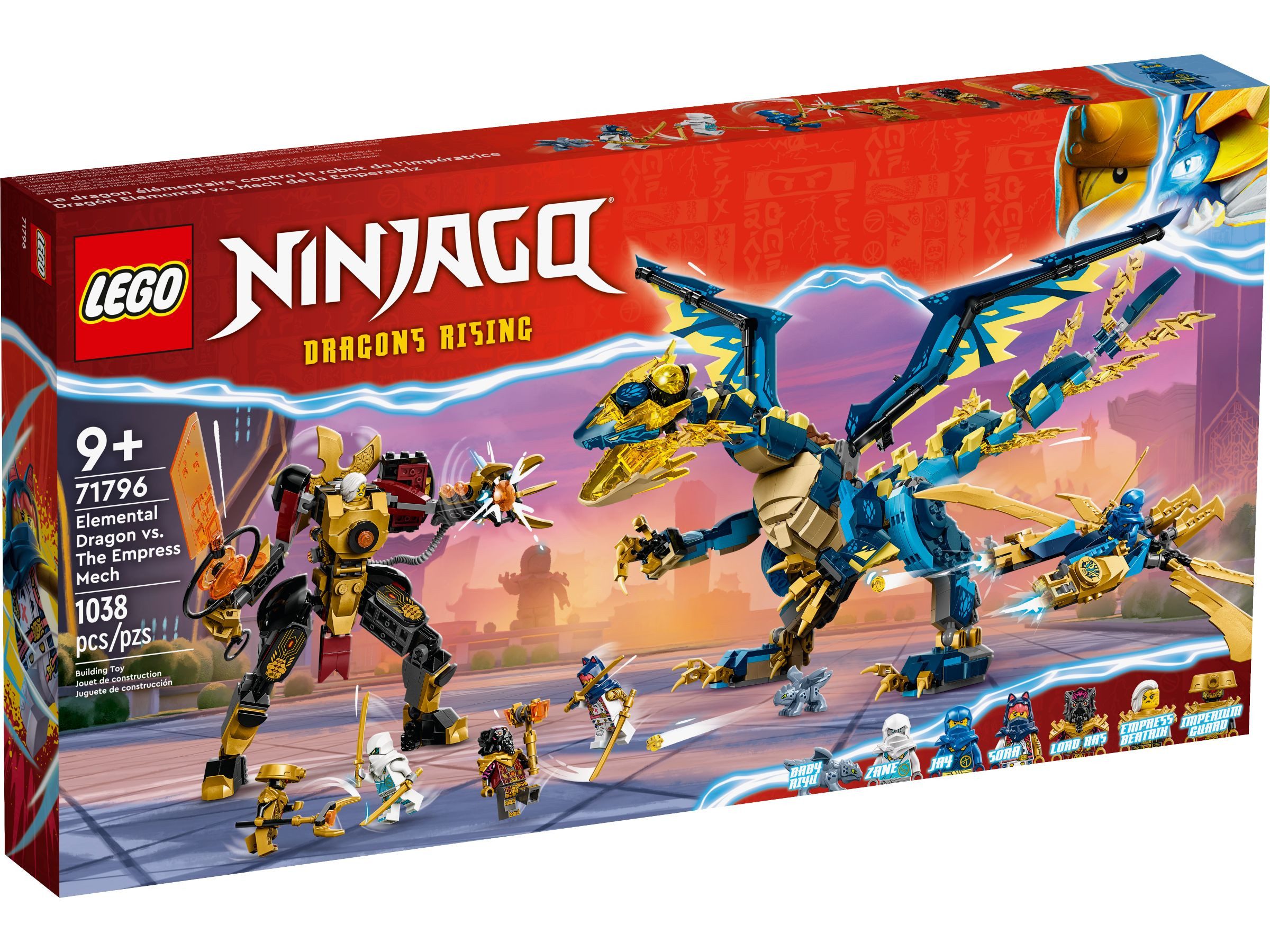 LEGO® Ninjago 71796 Kaiserliches Mech-Duell gegen den Elementardrachen Kons günstig online kaufen