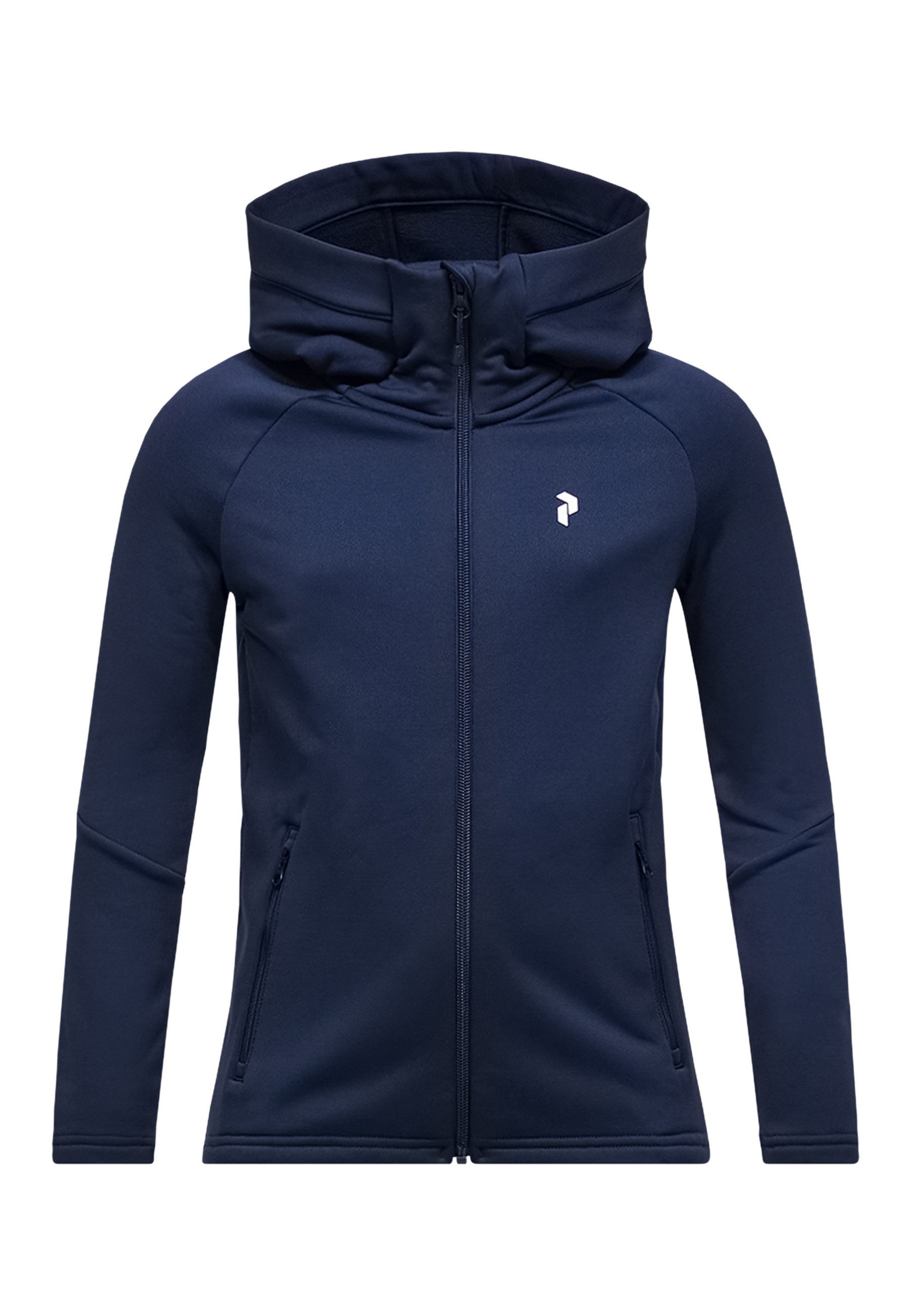 Peak Performance Fleecejacke Jr Rider Essentials Midlayer Zip Hood mit sportivem Design