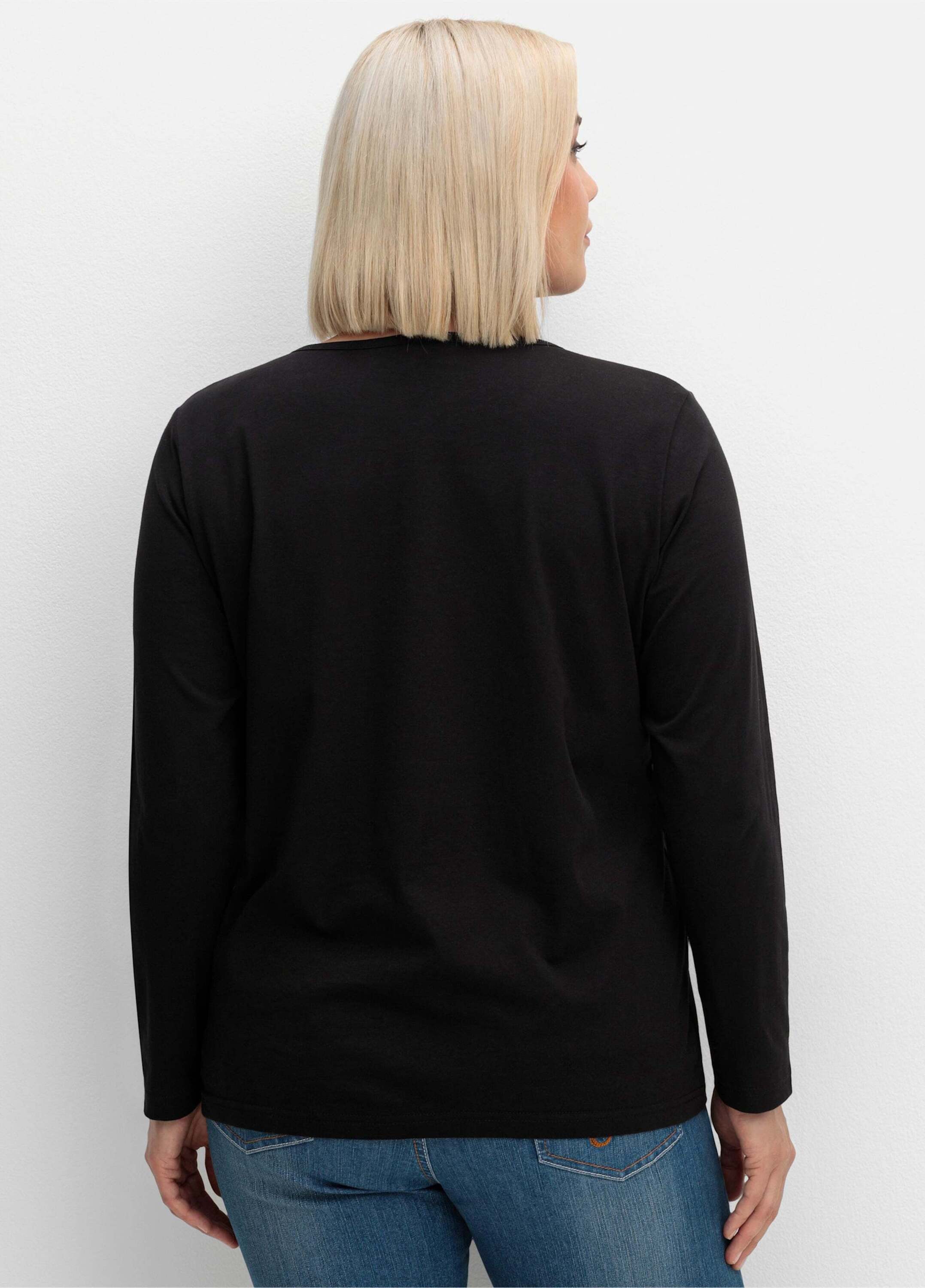 Sieh an! T-Shirt Langarm-Shirt Langarm