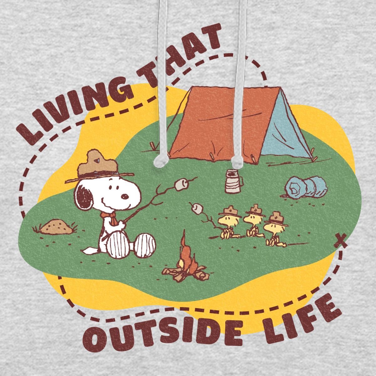 Spreadshirt Hoodie Peanuts Camping Living That Outside Life Unisex Hoodie (1-tlg)