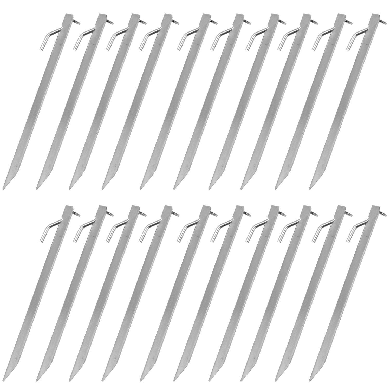 Moritz Zelthering 20 x Zelthering Mont Blanc 38 cm, (Set), Erdnagel Zelthering Erdanker Bodenanker Zeltbefestigung