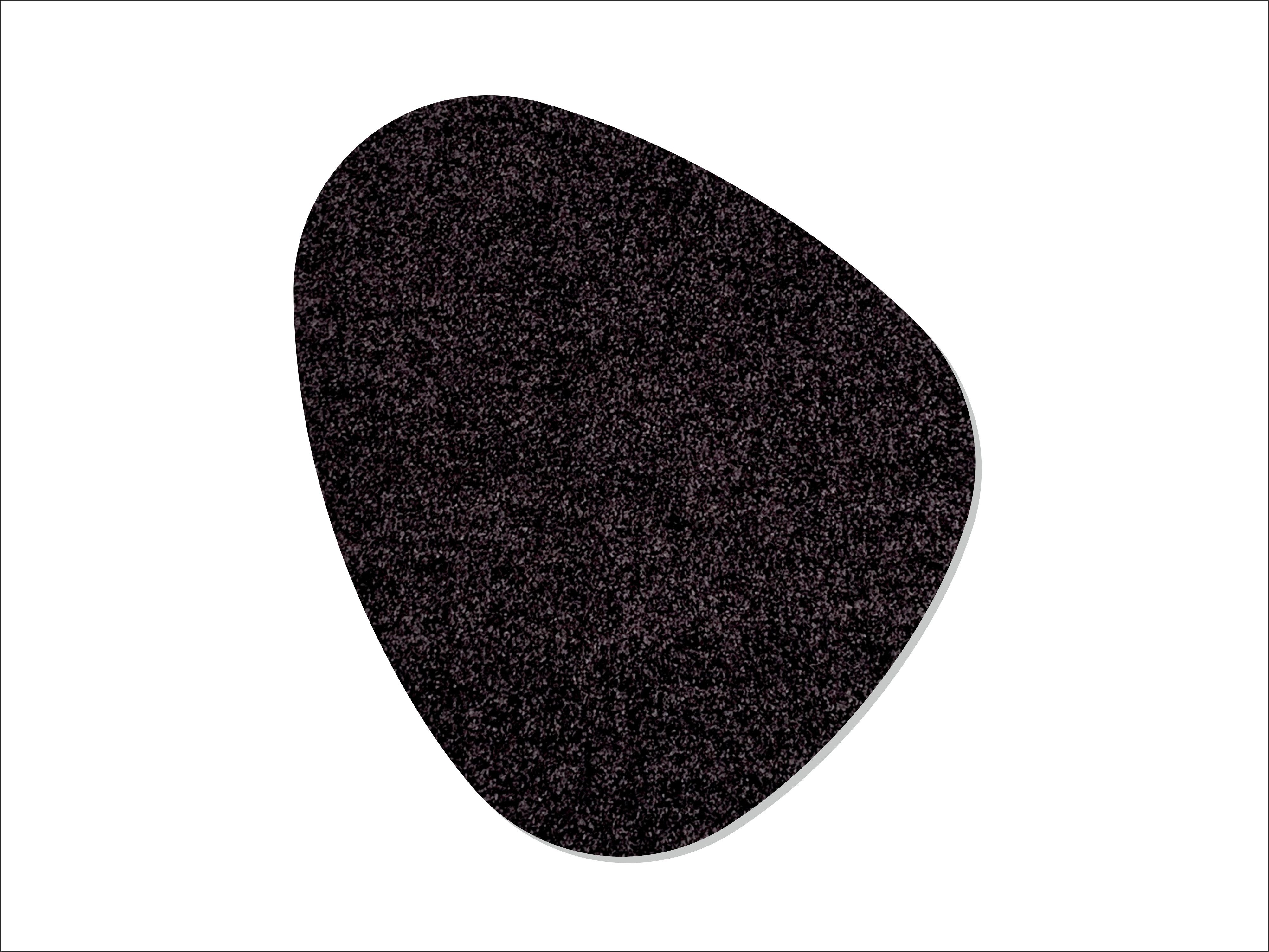 Keilbach Designprodukte Fußmatte kiesel 84 x75 cm, unregelmäßig, Höhe: 9 mm, 30°C waschbar, rutschfest, dünn, dichtgewoben, robust