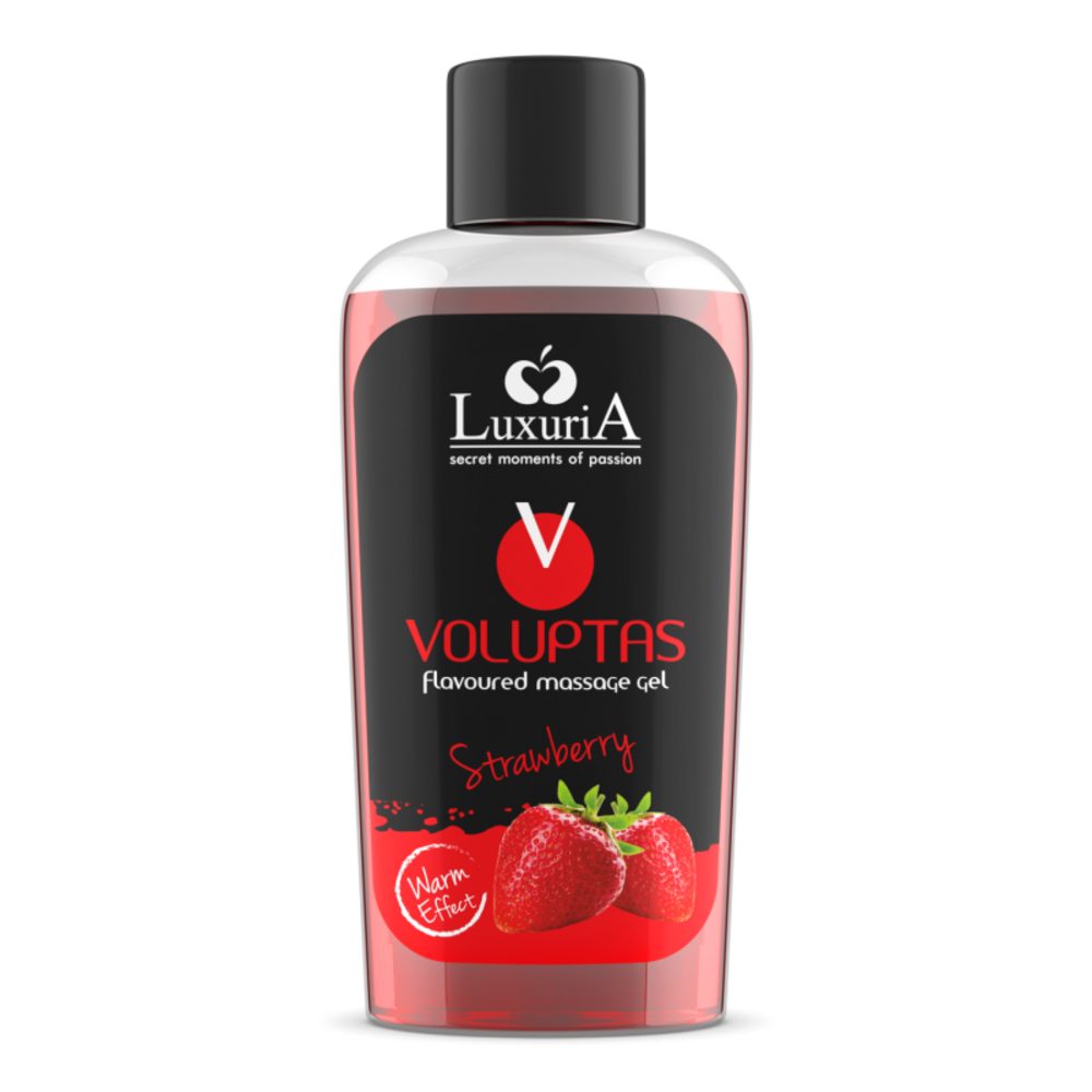 Gleit- und Massagegel Gleitmittel Massage Oral Erdbeer Essbar Gel Wasserbasis Wärmend