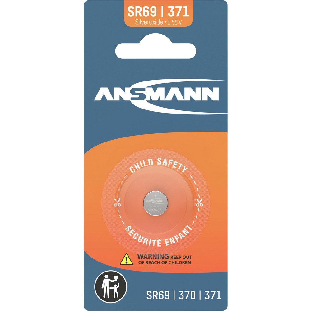 ANSMANN AG Ansmann Knopfzelle 370 1.55 V 1 St. 24 mAh Silberoxid Silberoxid Knopf Knopfzelle