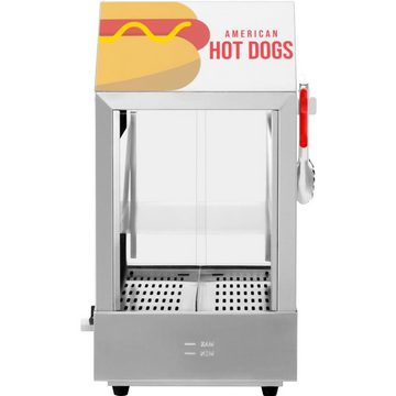 Royal Catering Hotdog-Maker Hot Dog Steamer 1.000 W Erhitzer 100 Würstchen 25 Brötchen, 1000 W