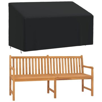 vidaXL Gartenmöbel-Schutzhülle Abdeckung für 3-Sitzer-Bank Schwarz 175x85x68/94 cm 420D Oxford