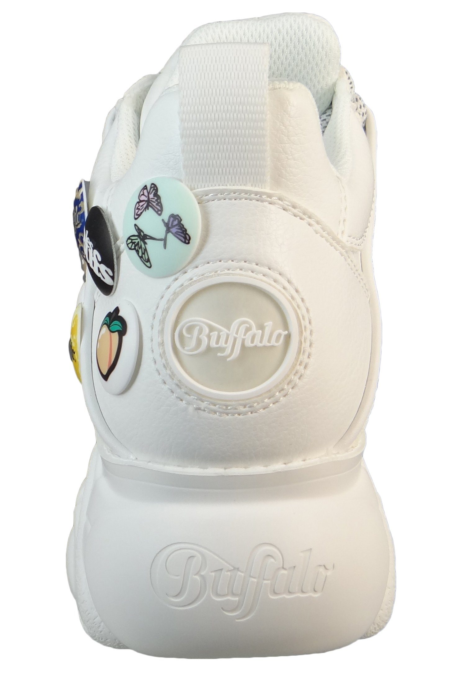 Low Top 1630884 Button Buffalo CLD White Corin Sneaker