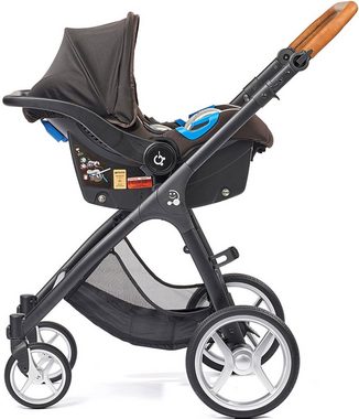 Gesslein Kinder-Buggy Smiloo Happy +, schwarz/cognac, schwarz, mit Einhand-Faltmechanismus;