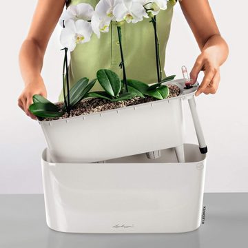 Lechuza® Blumentopf Delta 20 - weiß hochglanz mit Wasserspeicher (1 St)