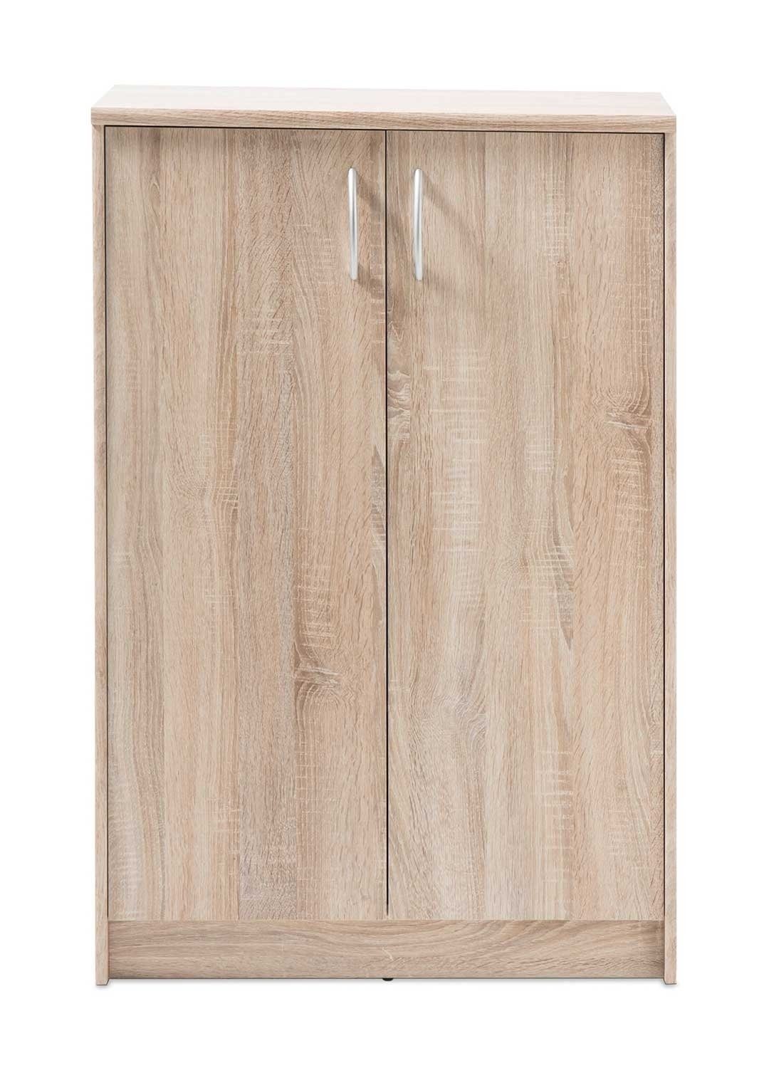 Kommode OPTIMUS, B 74 x H 112 cm, Eiche Sonoma Dekor, mit 2 Türen