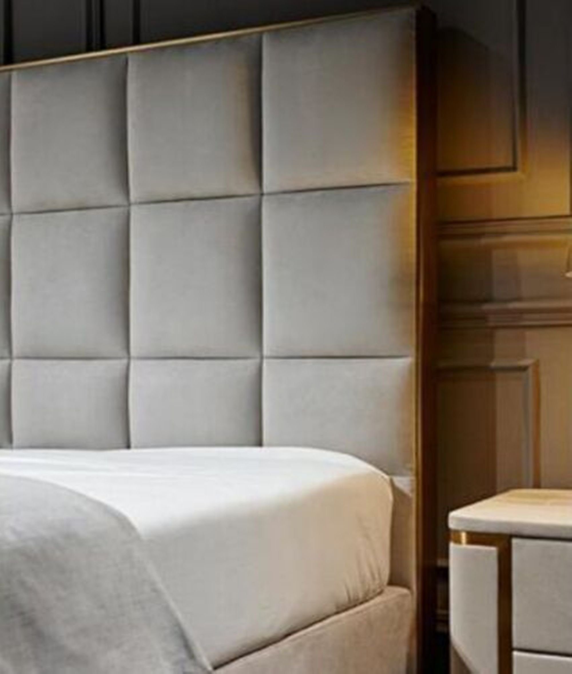 JVmoebel Bett, Design Bett Betten Luxus Schlafzimmer Sitz Hotel Polster Textil