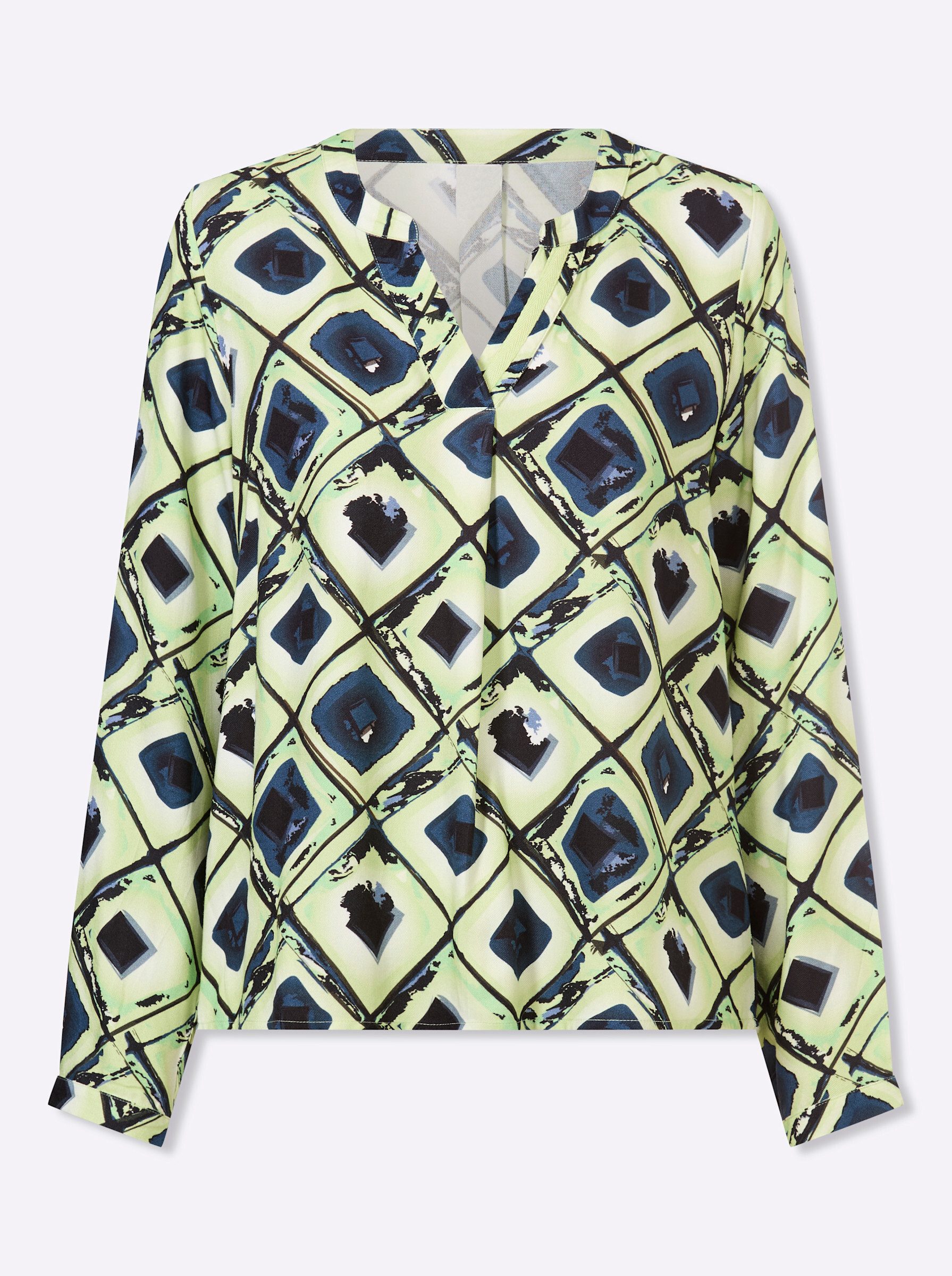 heine Klassische Bluse Druckbluse Langarm