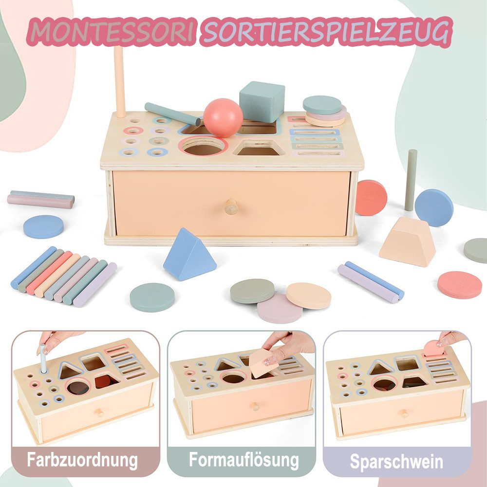 CLTYQ Lernspielzeug Kinder Montessori Spielzeug ab 1 2 3 Jahre Jungen Mädch günstig online kaufen
