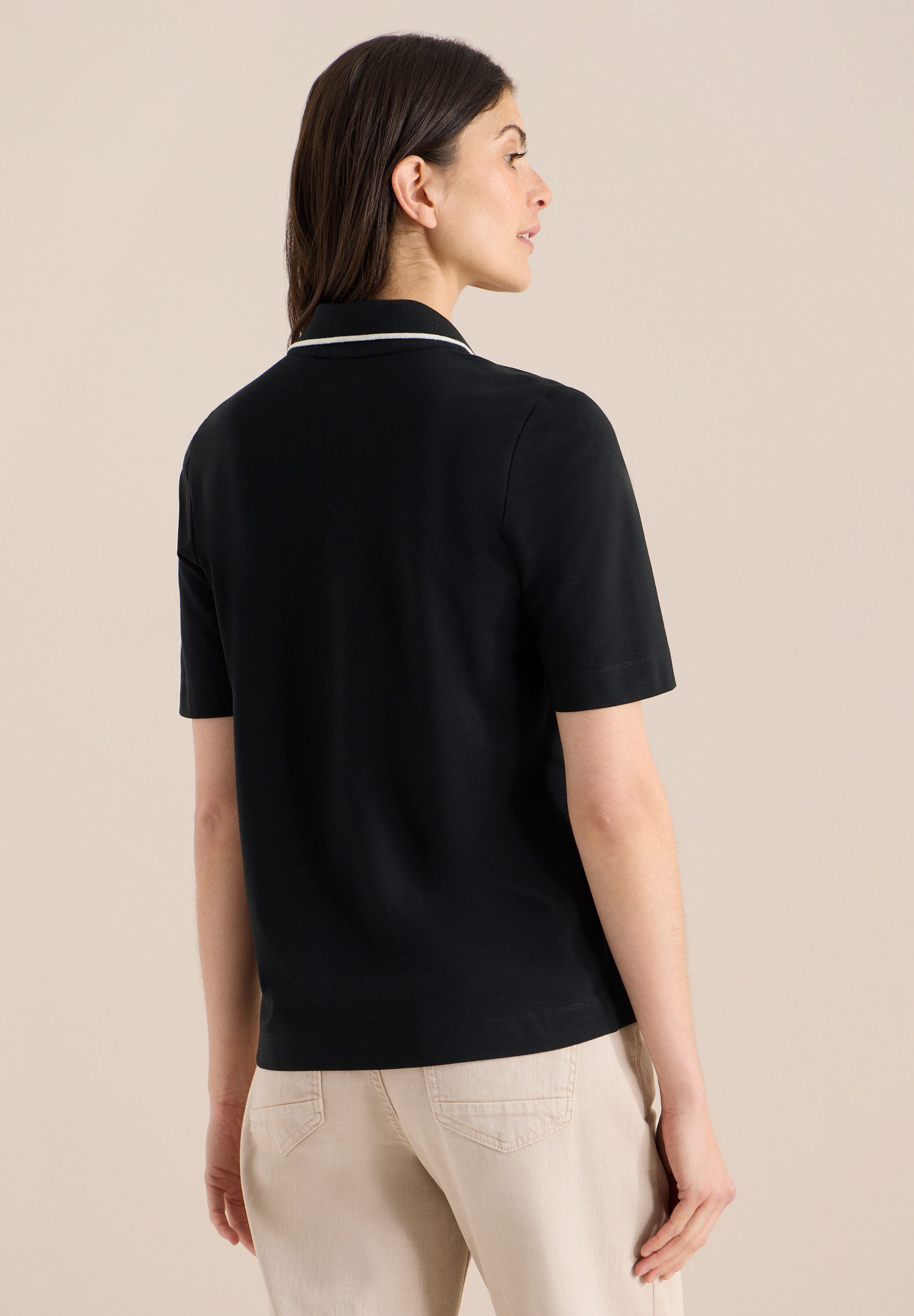 CECIL Poloshirt in Unifarbe günstig online kaufen