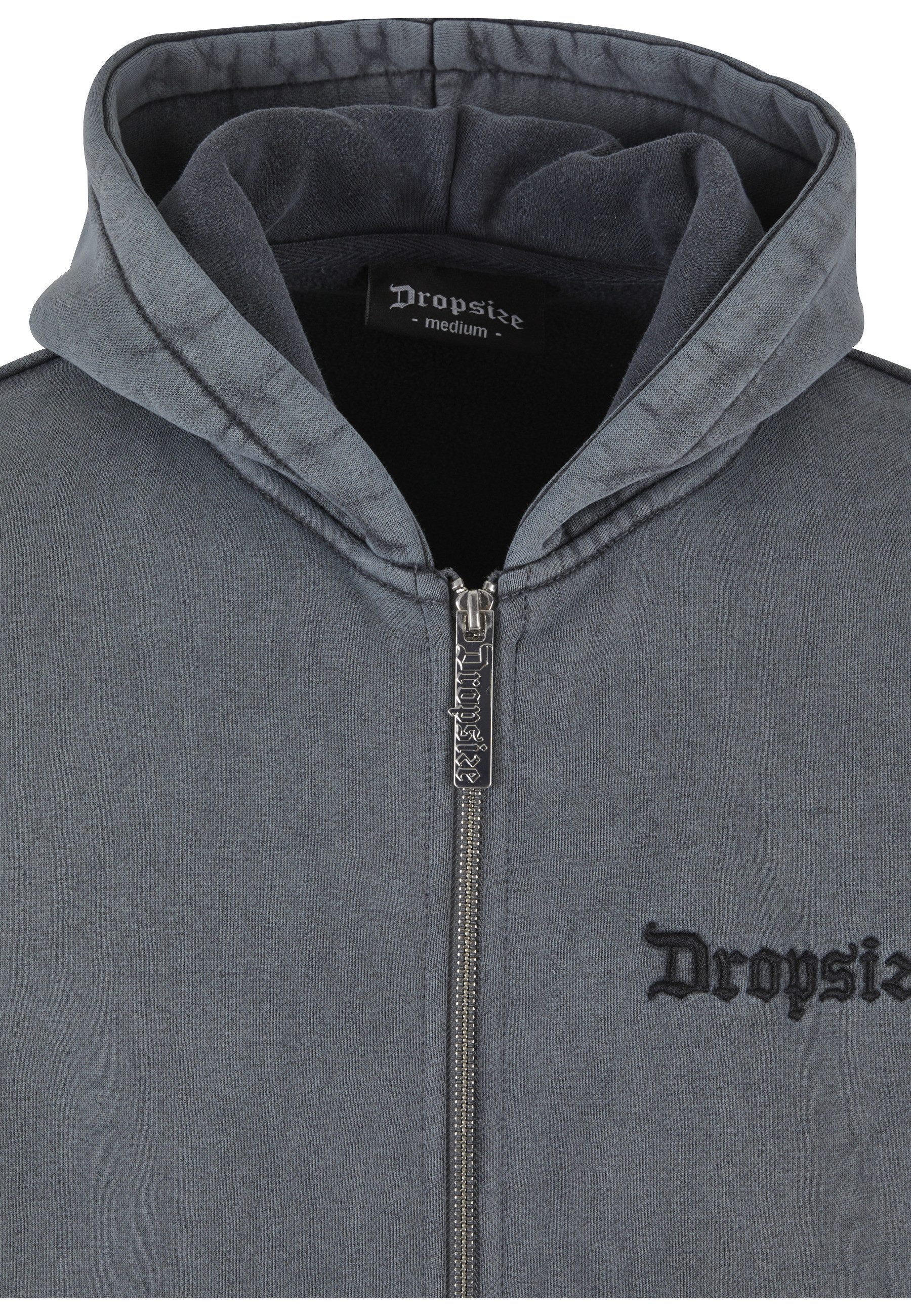 Dropsize Kapuzensweatshirt Dropsize Herren Dropsize Super Heavy Blank Zip Cardigan (1-tlg)
